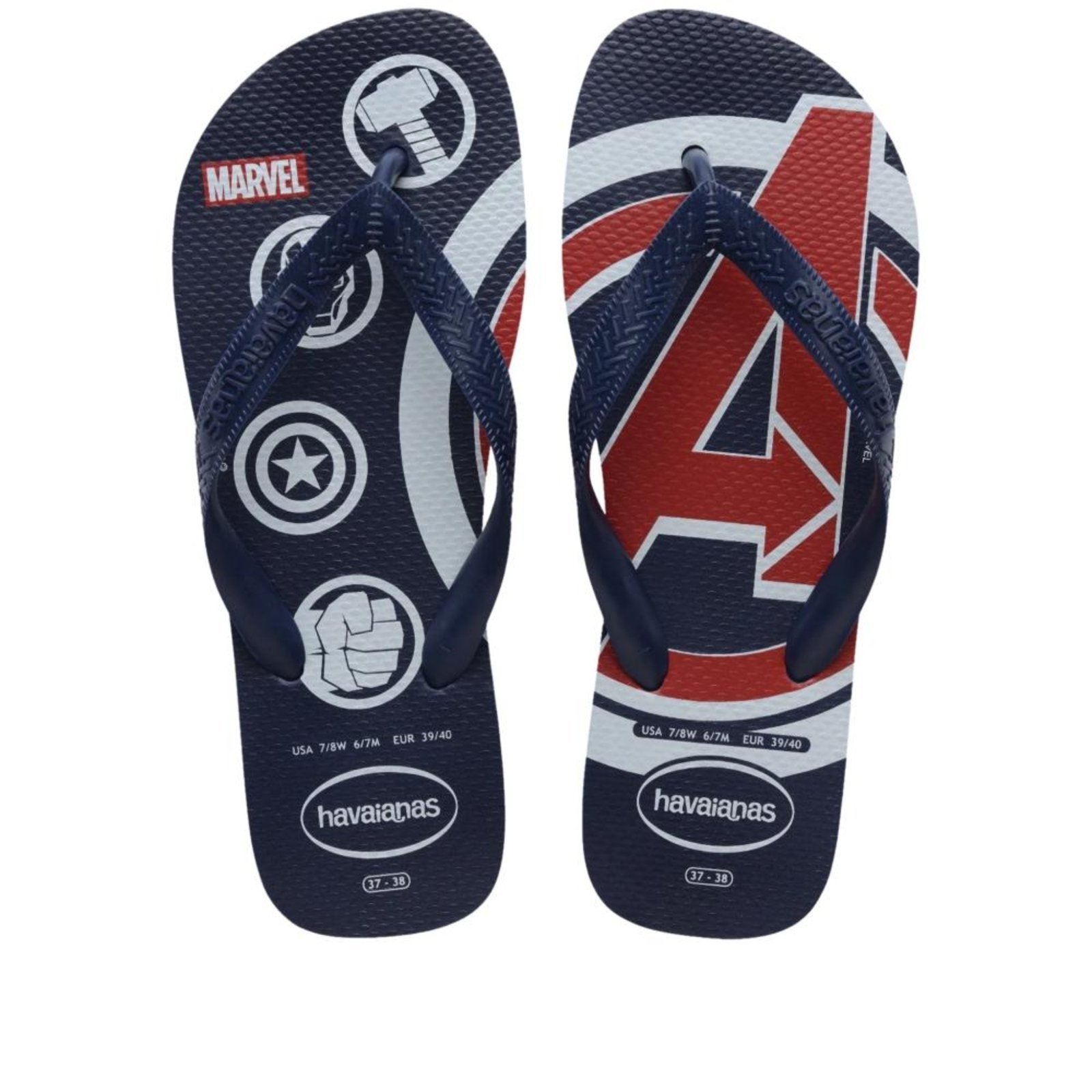 Chinelo Havaianas Marvel Marinho Incolor