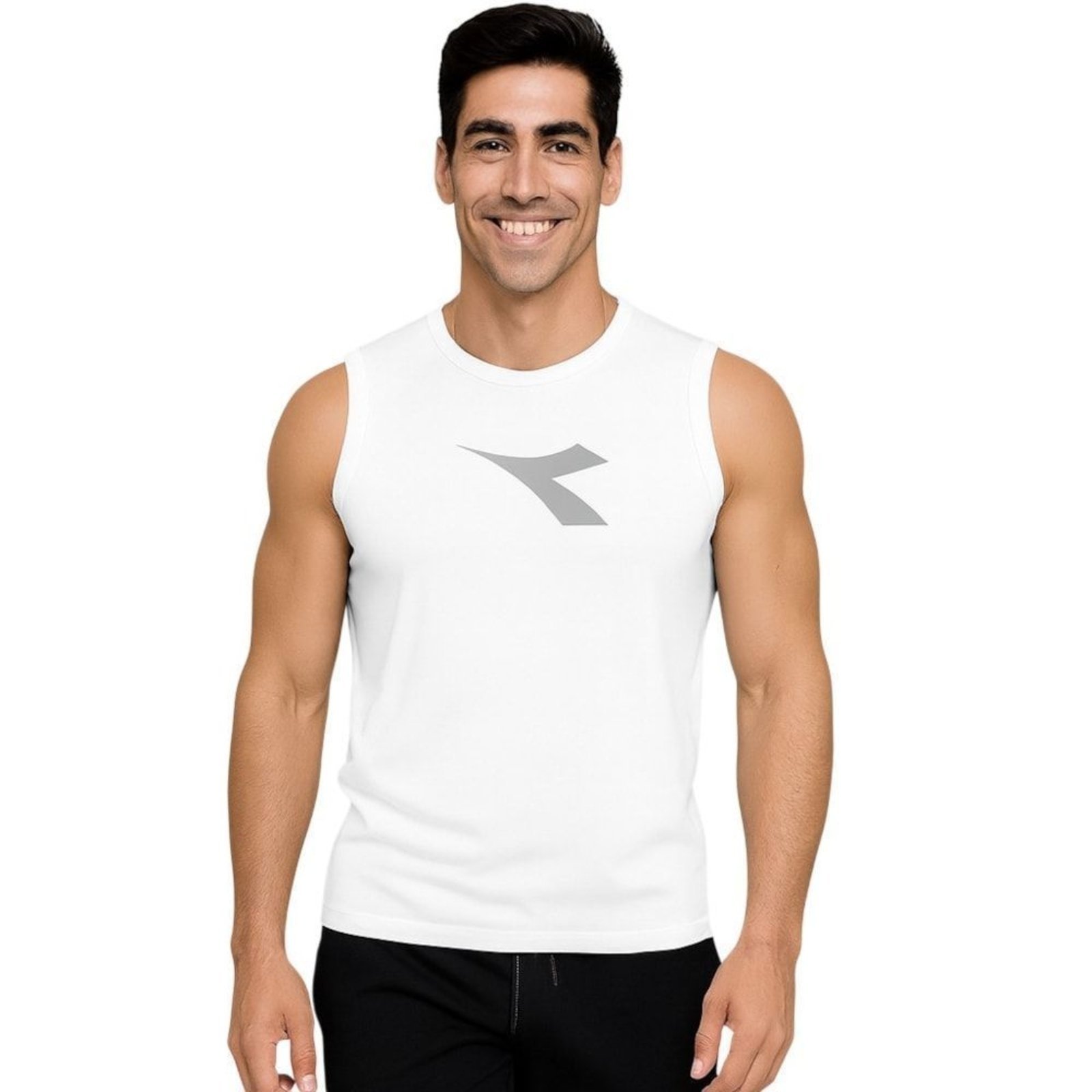 Regata Machão Diadora Big Logo Masculina - Branco - diadora