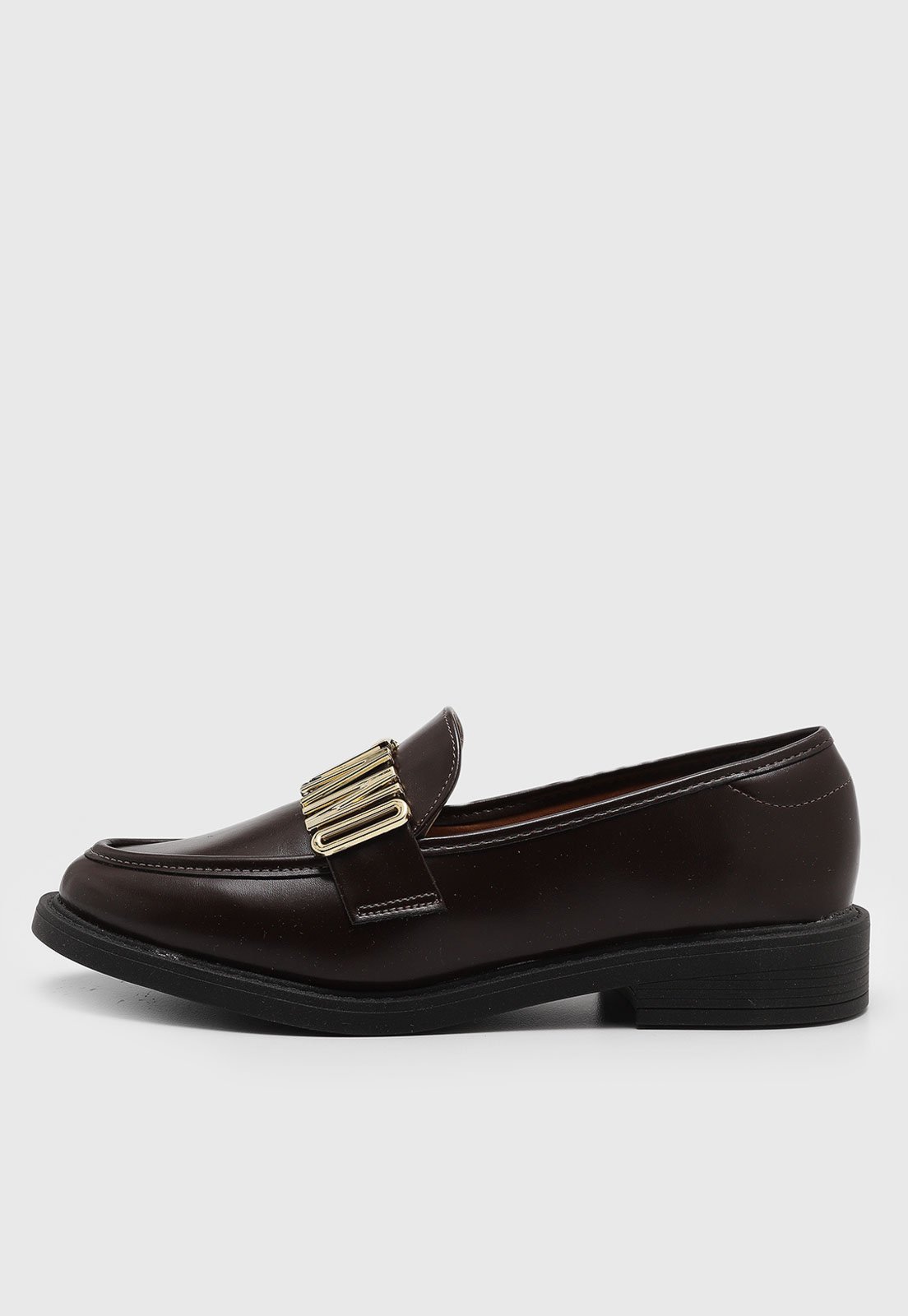 Mocassim Vizzano Detalhe Metalizado Marrom