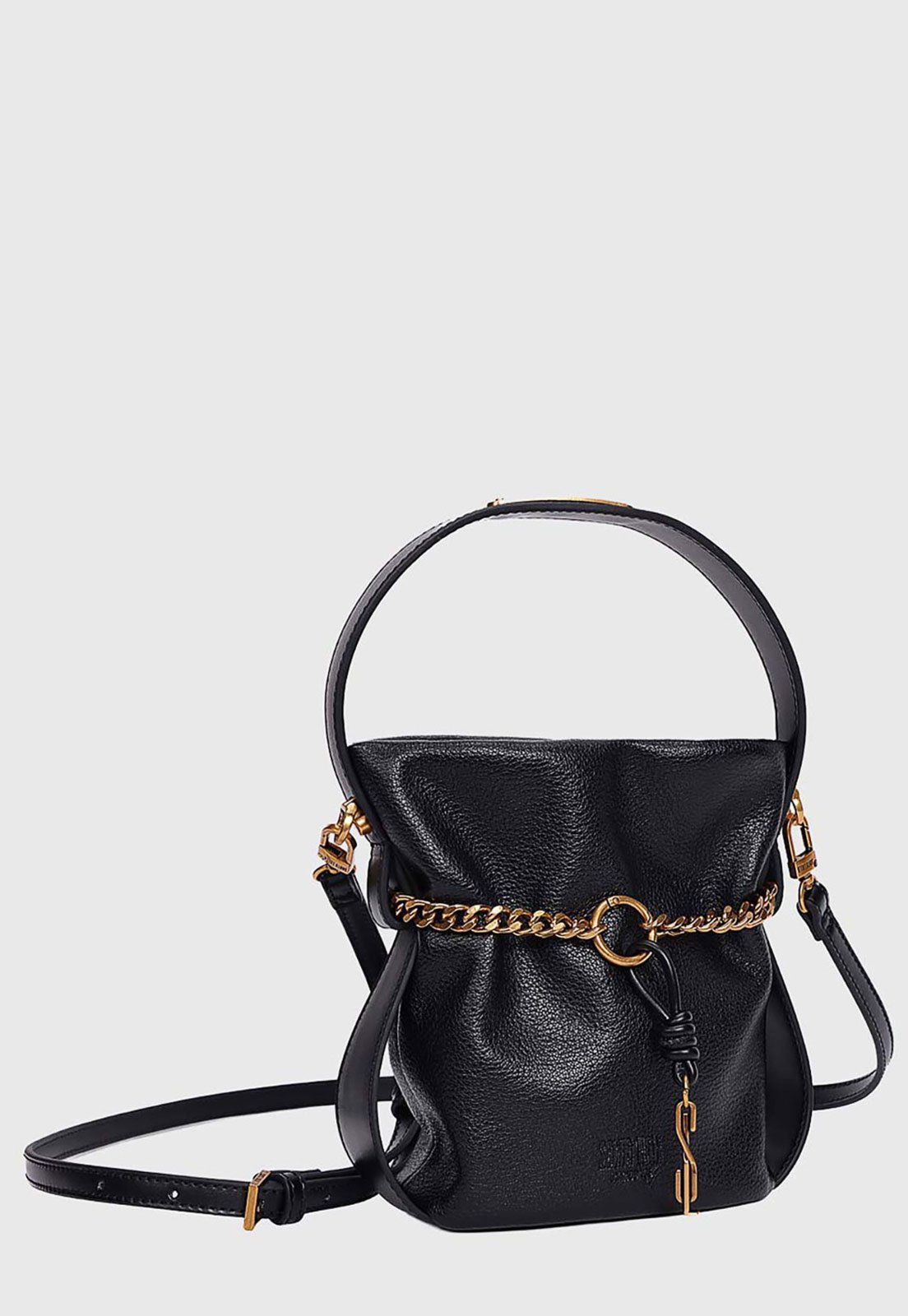 Bolsa Feminina Santa Lolla Estruturada Alça Corrente Preta