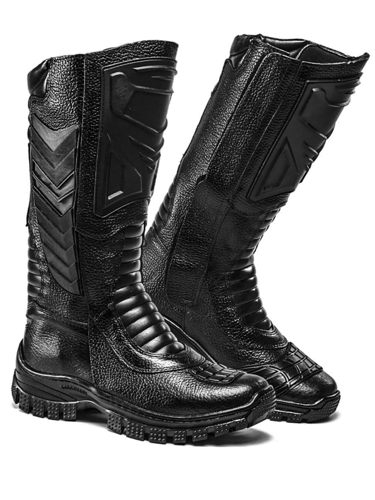 Bota Masculina De Segurança Miuzzi Modelo Cano Alto Robusto Preta Com Proteção Para Segurança