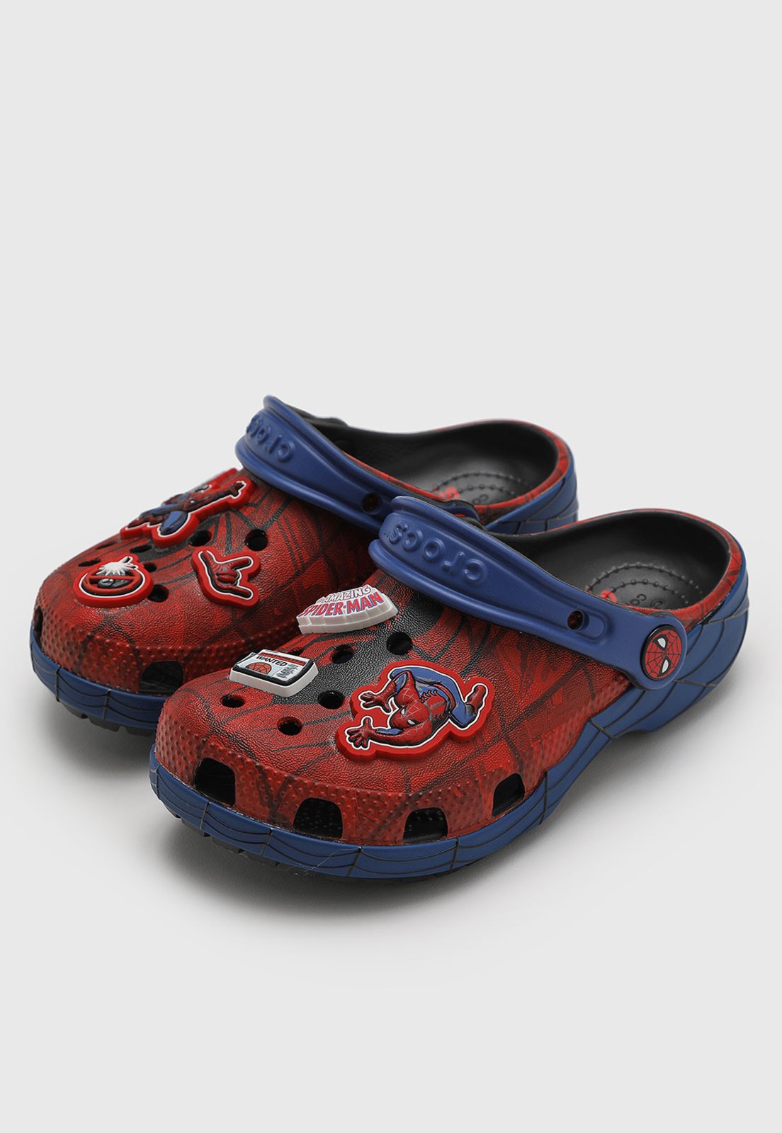 Vista 2 Infantil - Chinelo Crocs Classic Clog SpiderMan vermelho Crocs vermelho
