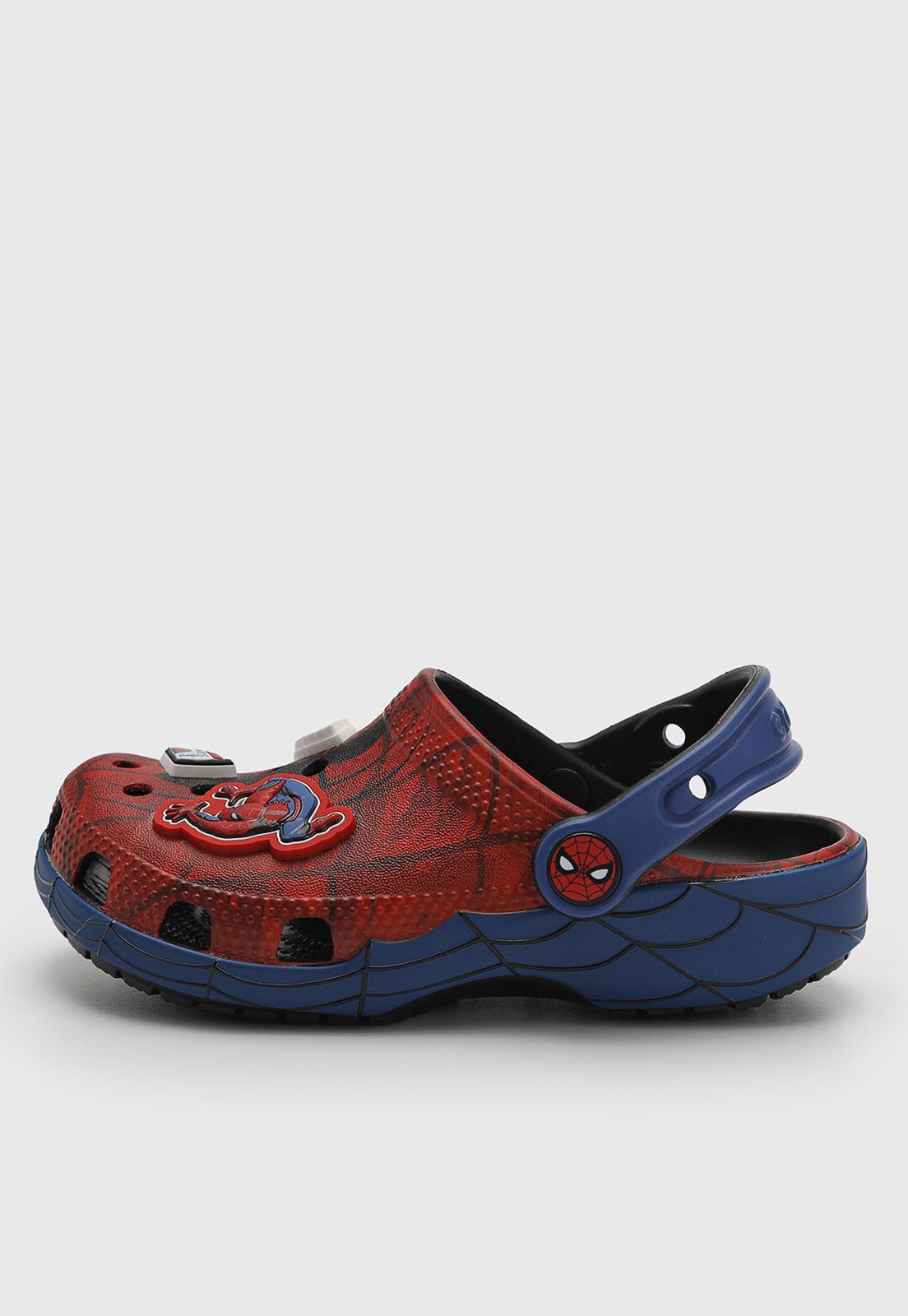 Vista 3 Infantil - Chinelo Crocs Classic Clog SpiderMan vermelho Crocs vermelho
