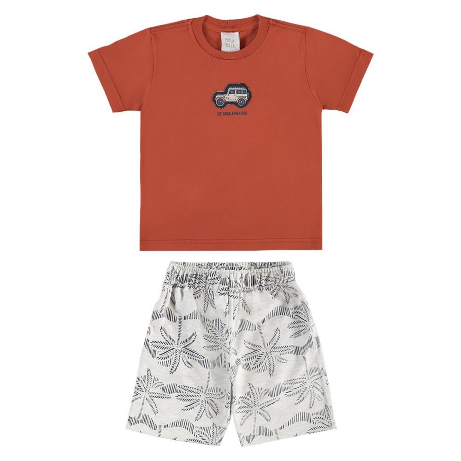 Infantil - Conjunto Vermelho Primeiros Passos Pulla Bulla Menino - 53771-1137