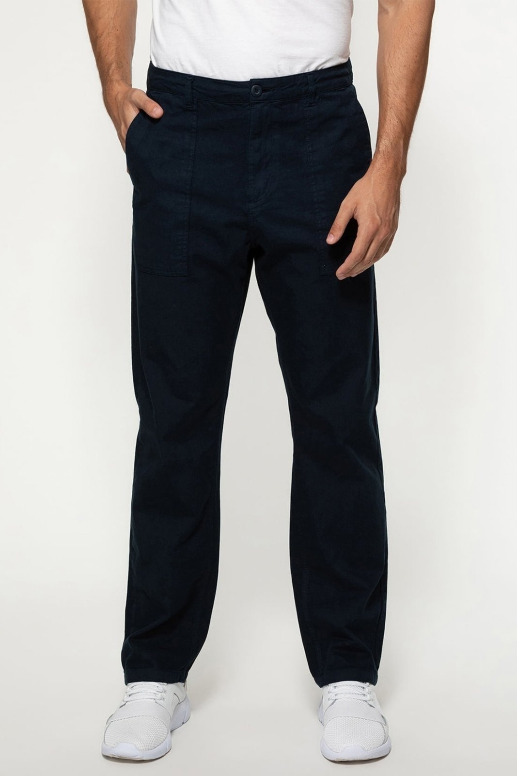 Calça Sarja Guess Regular Straight Bolso Azul Escuro