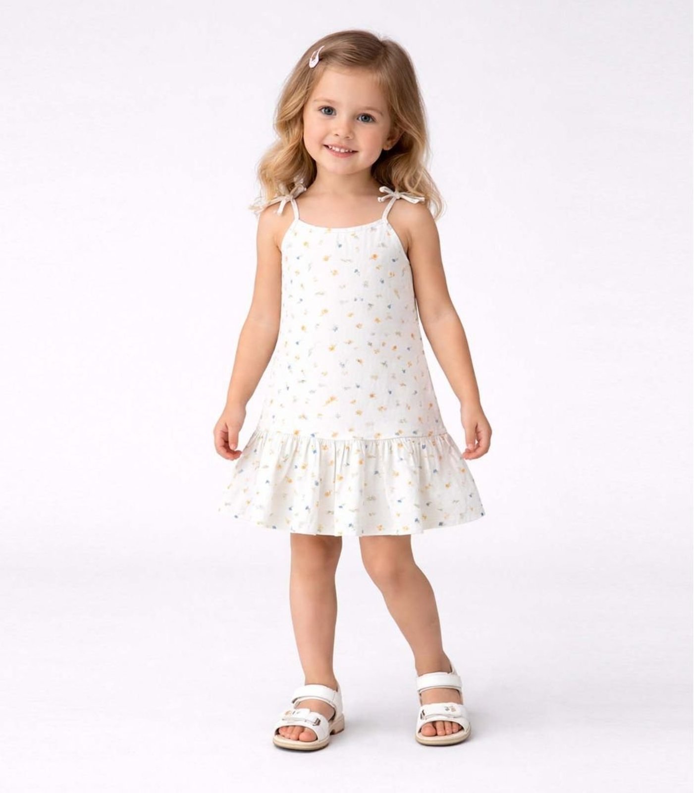 Infantil - Vestido Alça Com Laço Nas Pontas Select Azul