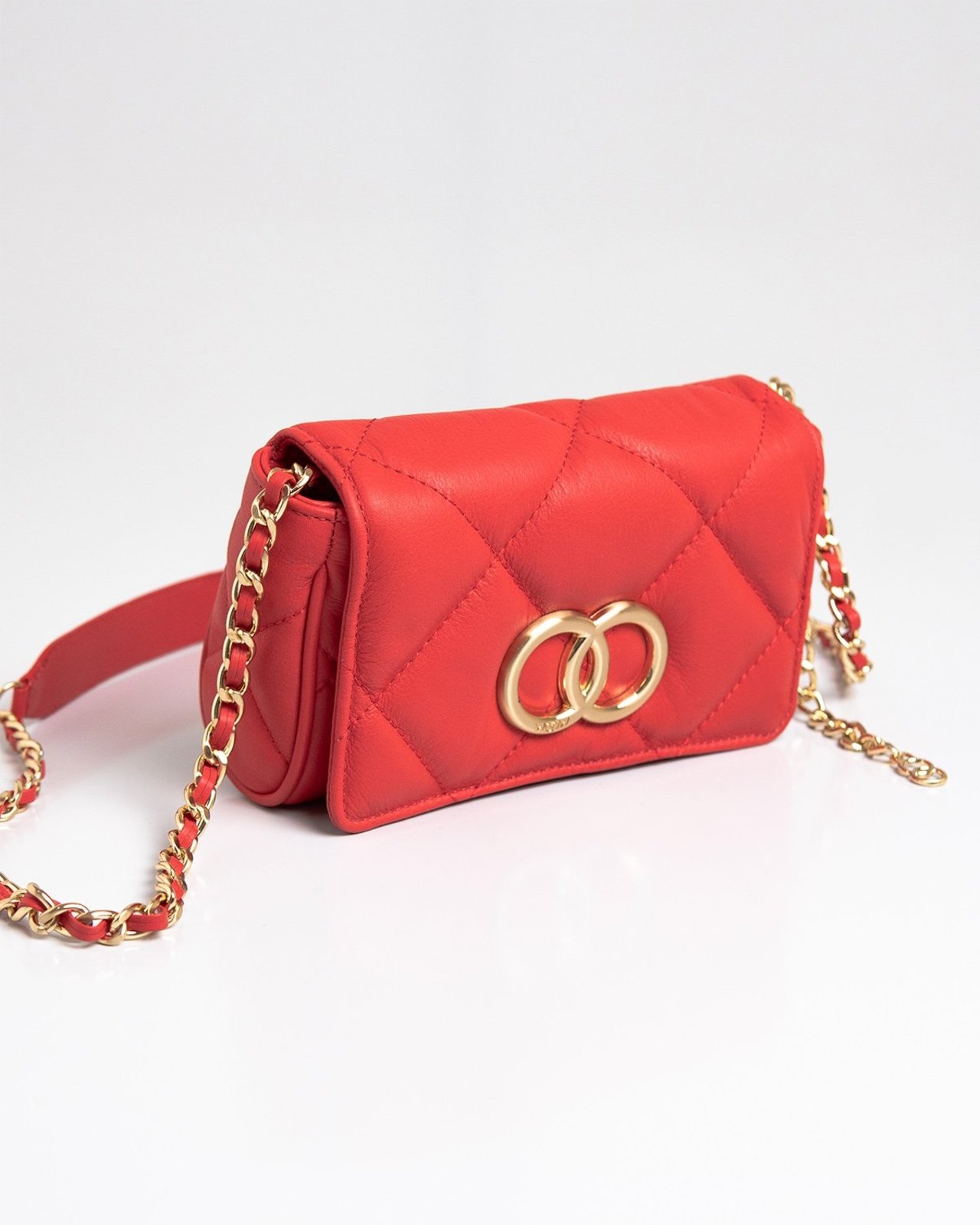 Bolsa Pequena Woow Bella Serena Couro Vermelho