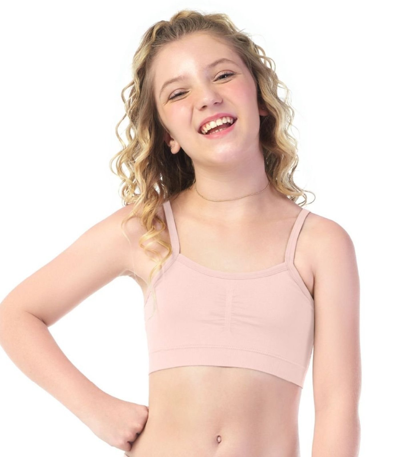 Infantil - Top com bojo Removível Sem Costura Zee Rucci Rosa