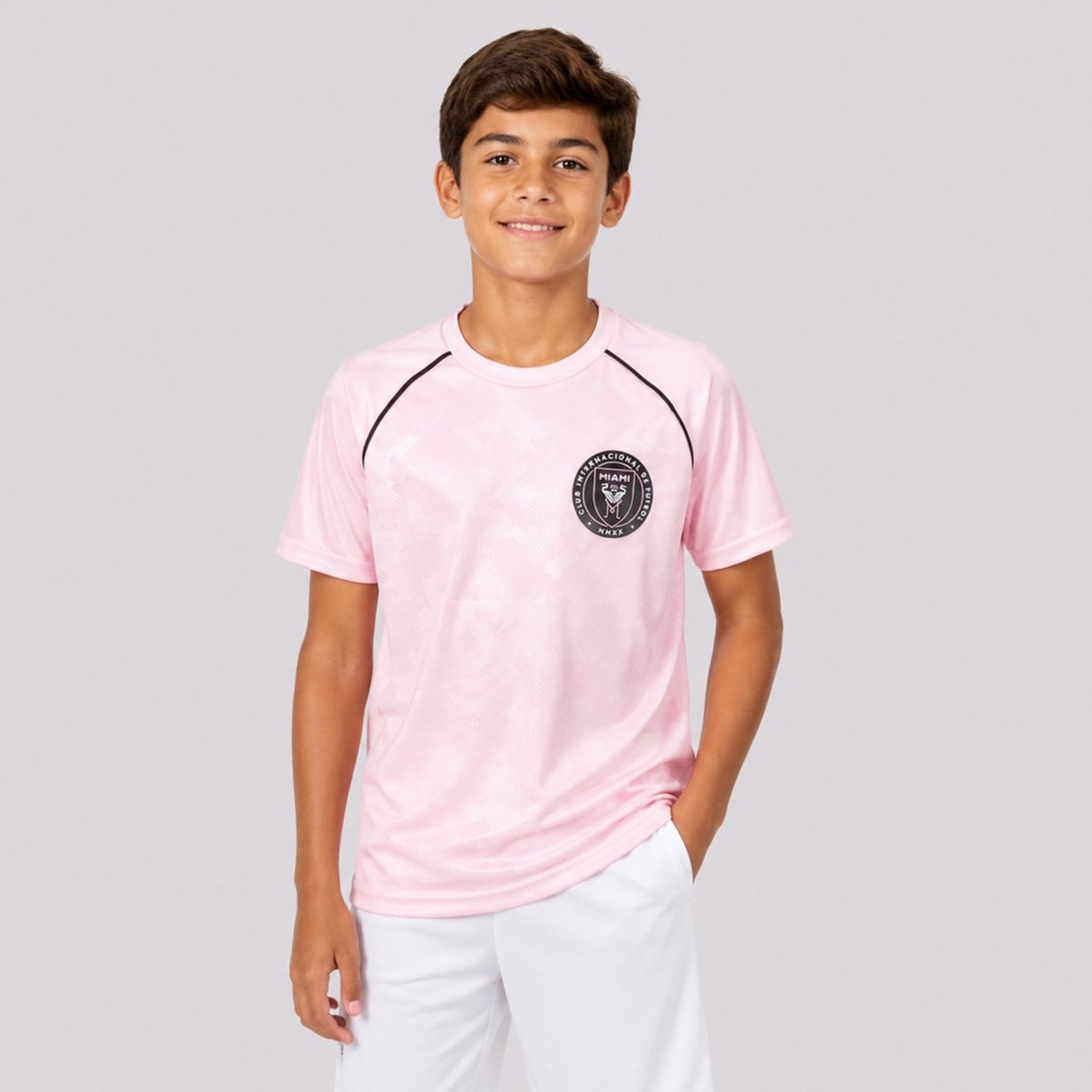 Camisa Inter Miami Dry III Juvenil Rosa