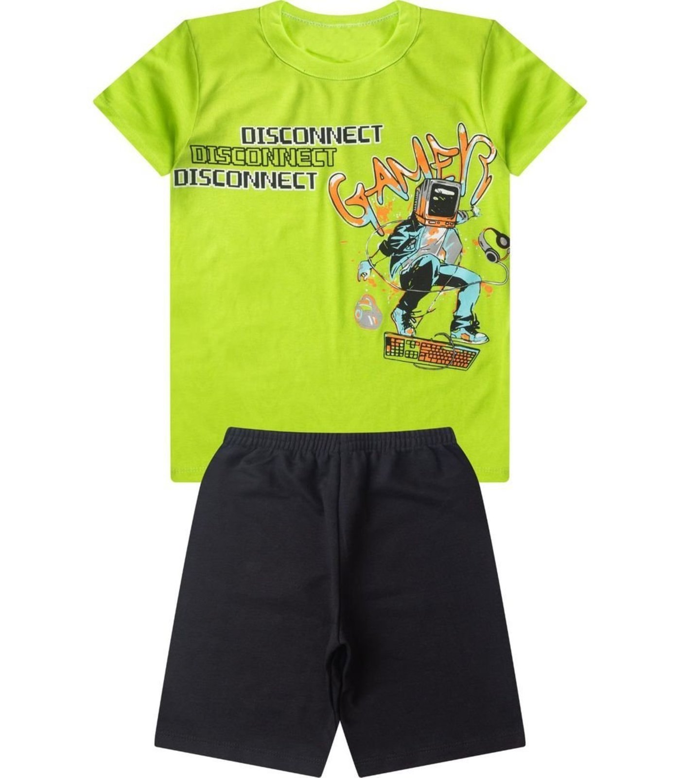 Infantil - Conjunto Menino Básico Curto Kappes Verde