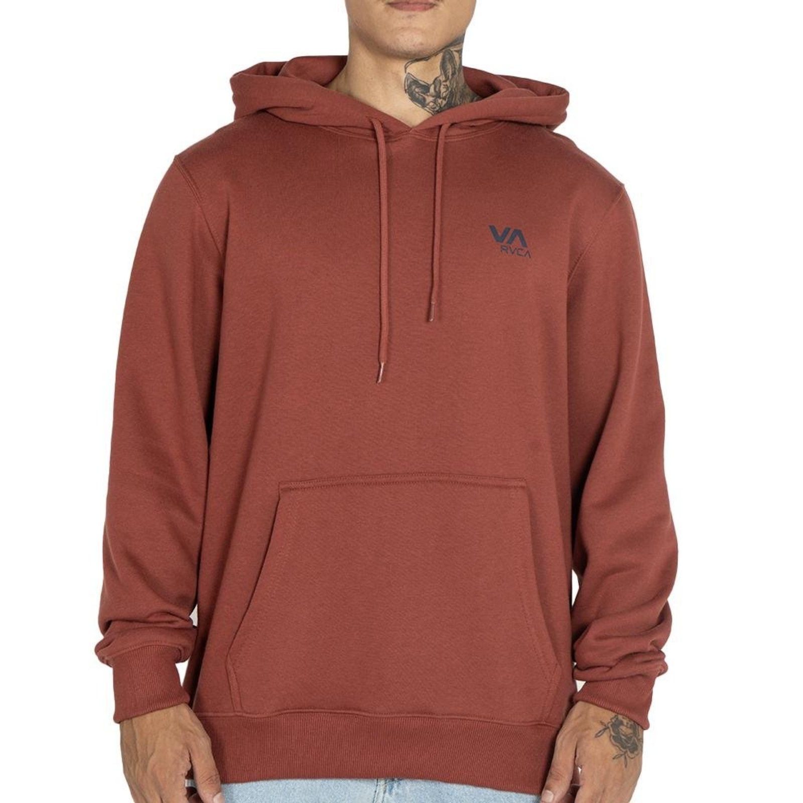 Moletom RVCA Canguru VA Essential 270G WT25 Masculino Vinho