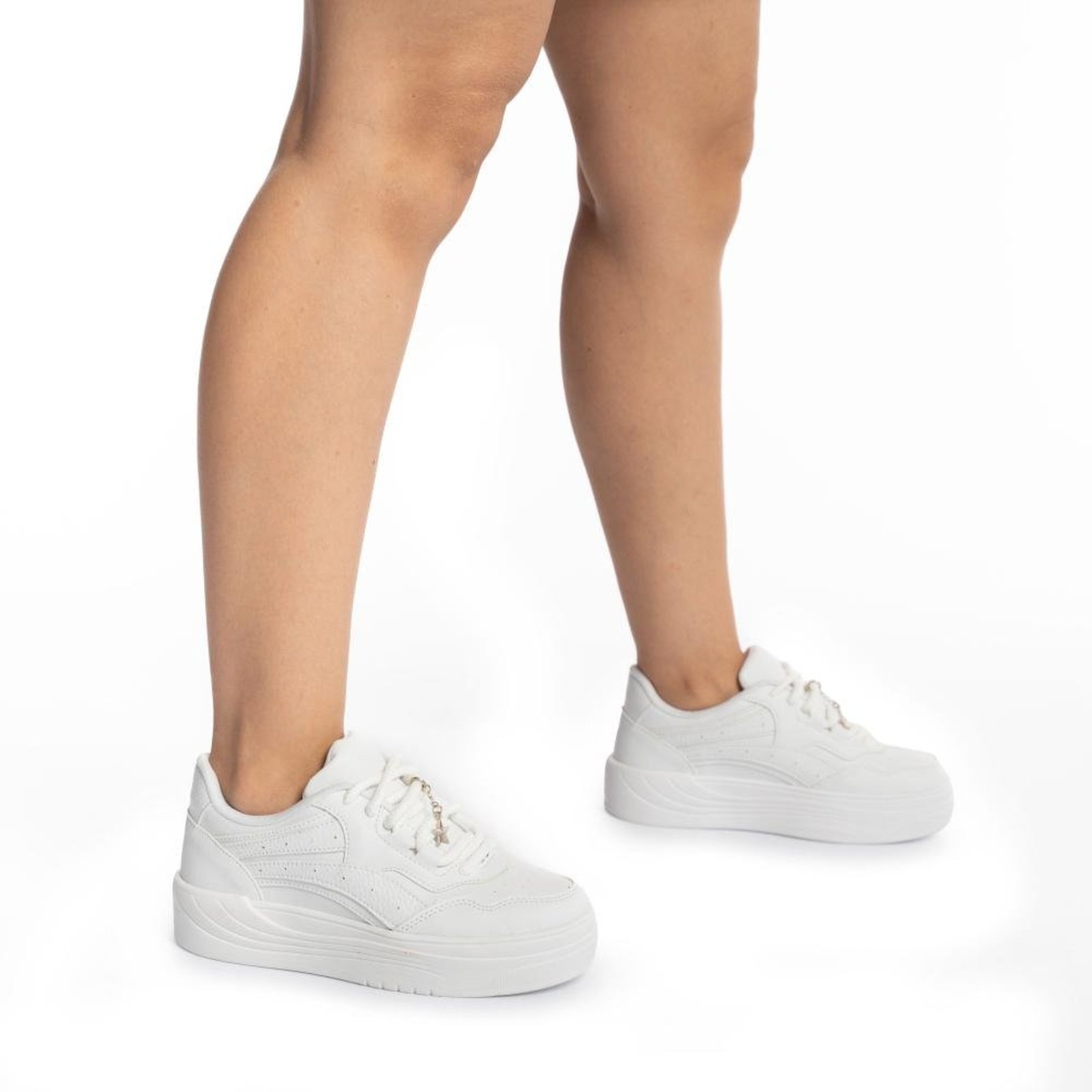 Tênis Done Head Streetwear Casual Feminino Branco