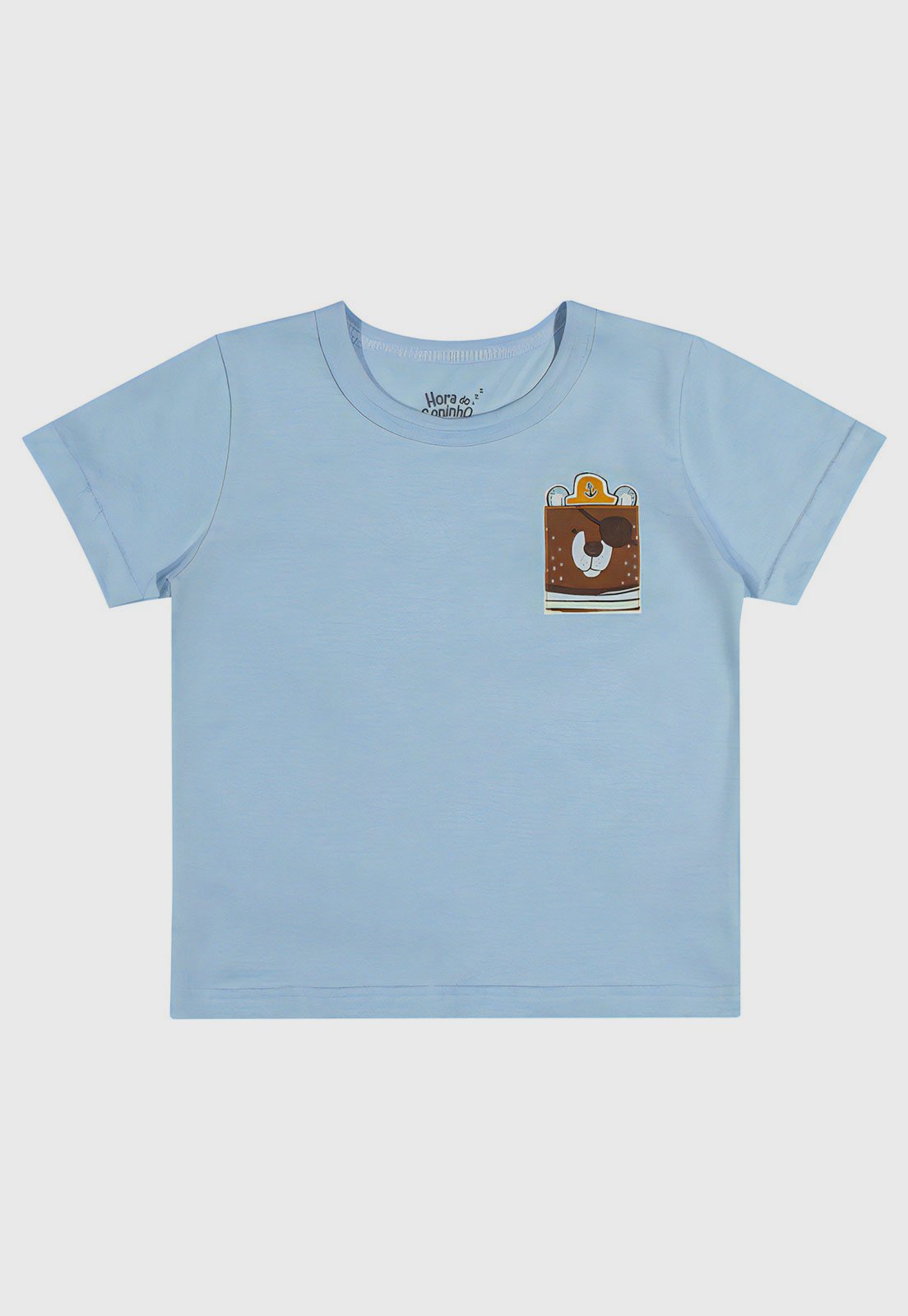 Vista 3 Kit Pijama 2pçs Elian Curto Camiseta E Bermuda azul Elian azul