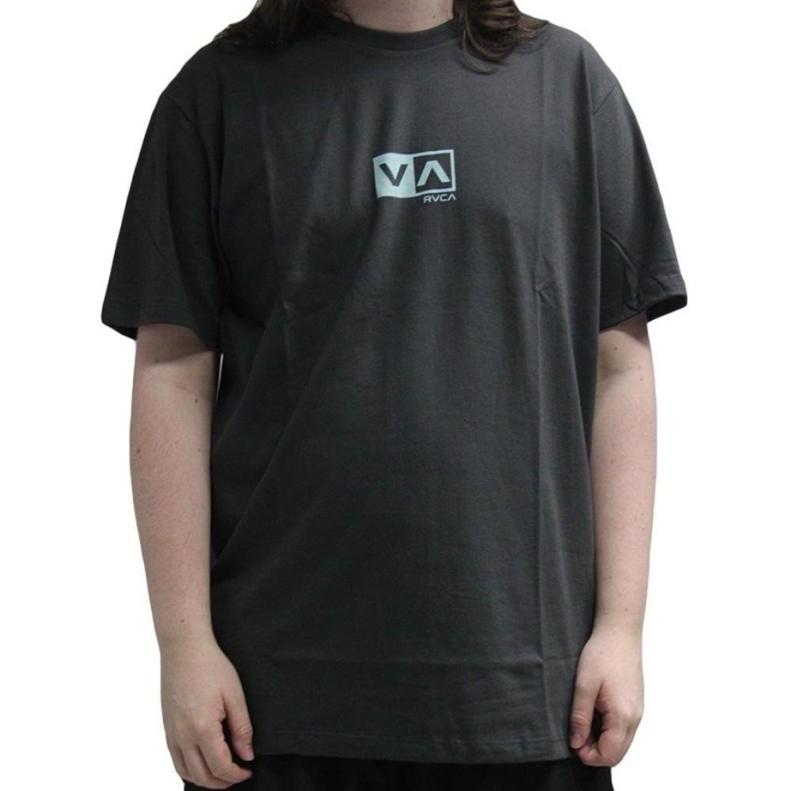 Camiseta RVCA Mini Balance Box WT26 Masculina Cinza Escuro