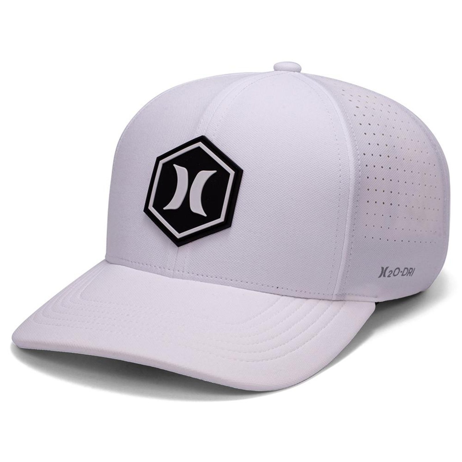 Boné Hurley Aba Curva Hexa Juvenil SM26 Branco