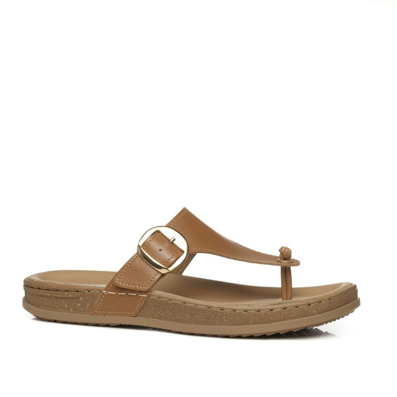 Chinelo Pegada Feminino em Couro Camel 232401-08 Chinelo Pegada Feminino em Couro Camel 232401-08 37