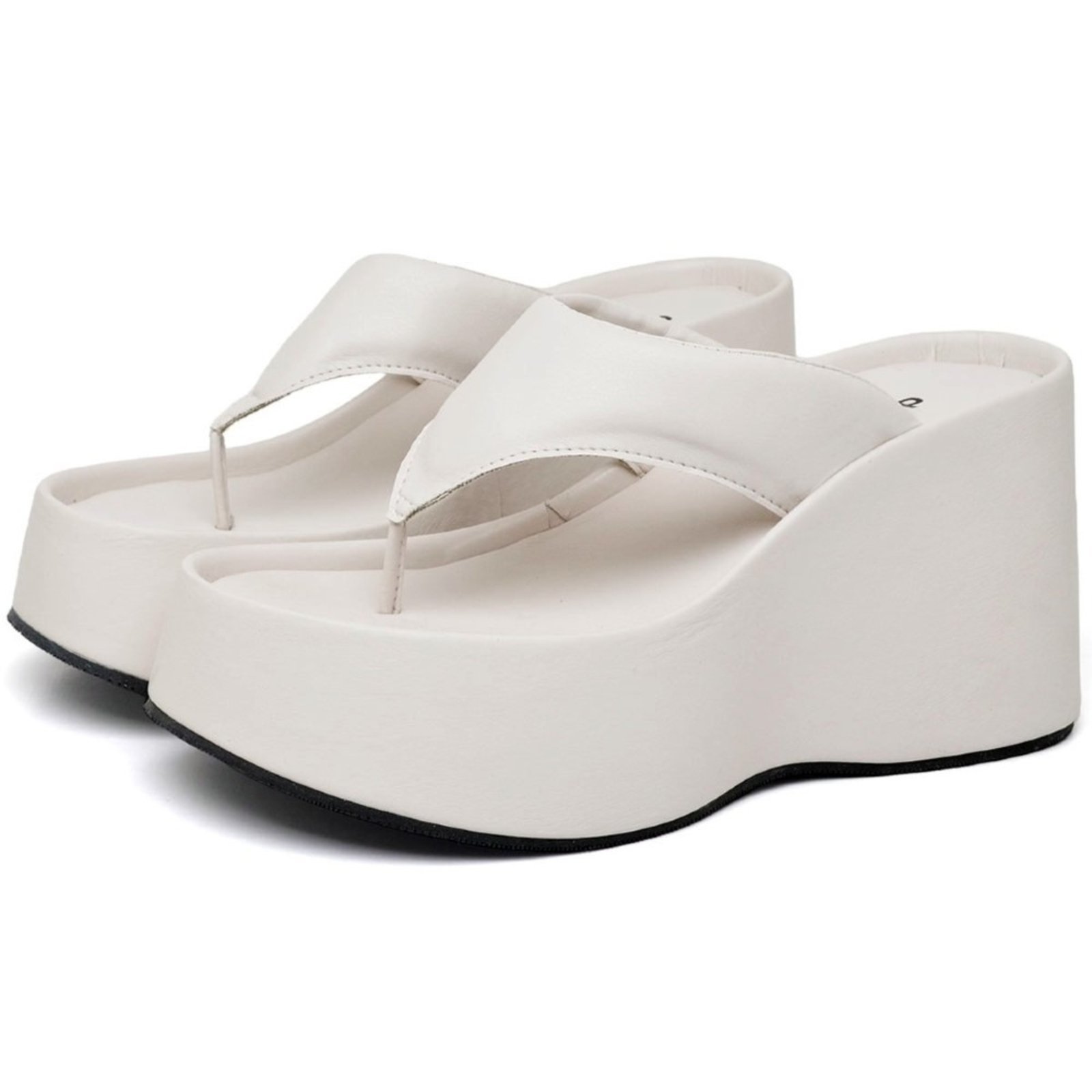 Tamanco Papete Chinela Feminino DUBUY 2100FG Off-White