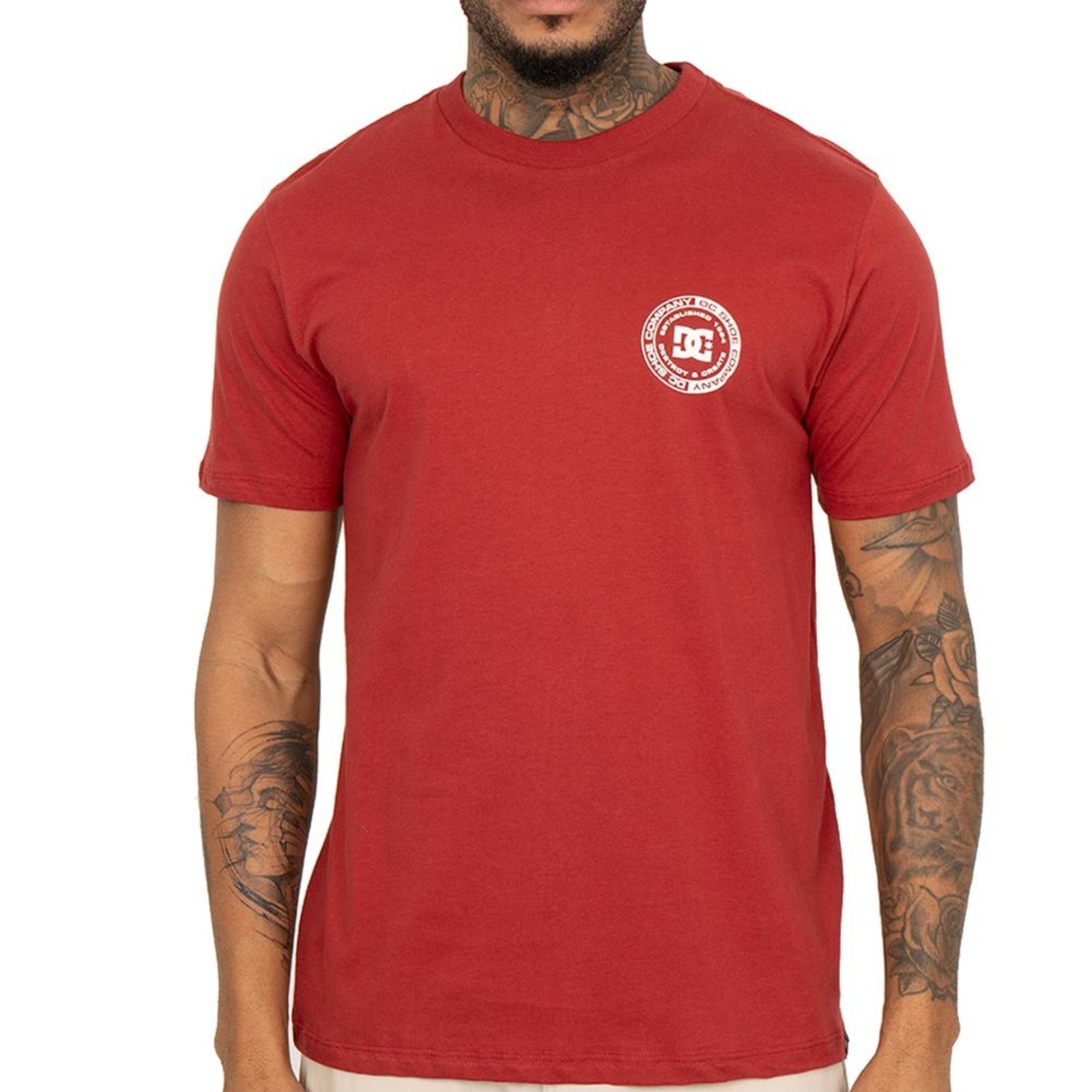 Camiseta DC Shoes DC Corpo FB SM26 Masculina Vermelho