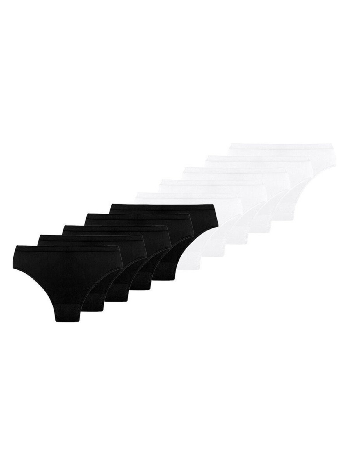 Kit com 10 Calcinhas Alta Trifil 1971 Preto