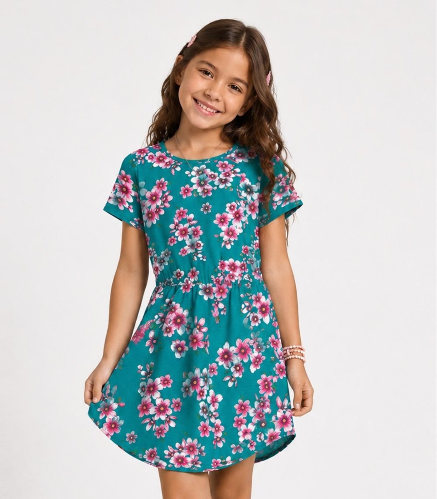 Infantil - Vestido Curto Estampado Select Verde