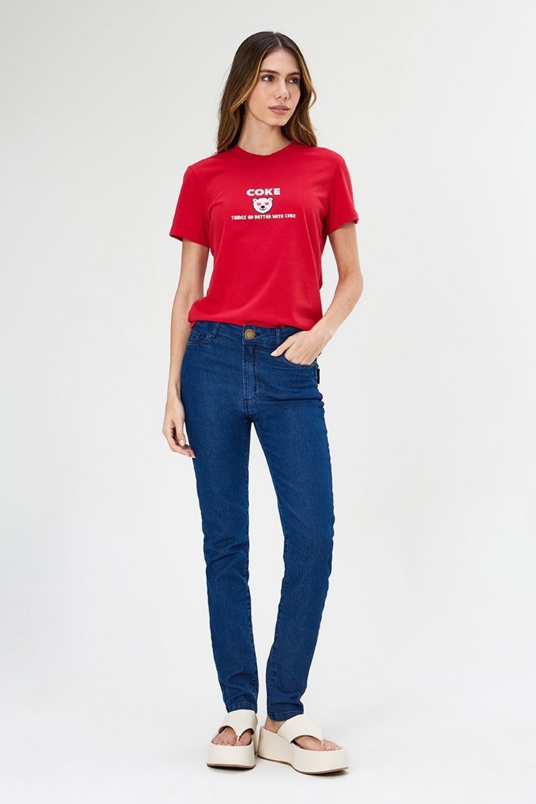 Calça Jeans Skinny London Coca-Cola