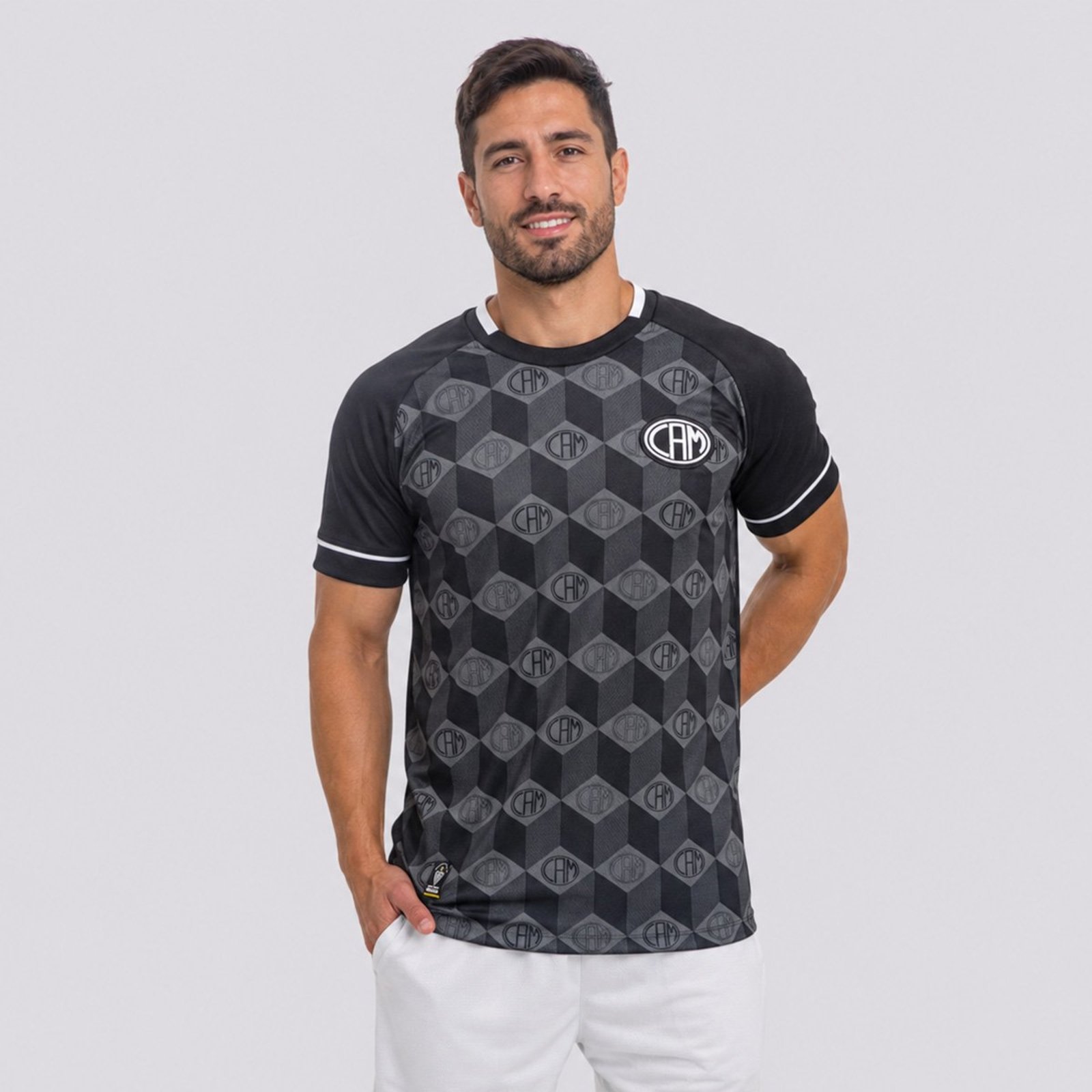 Camisa Atlético Mineiro Classic Preta e Branco