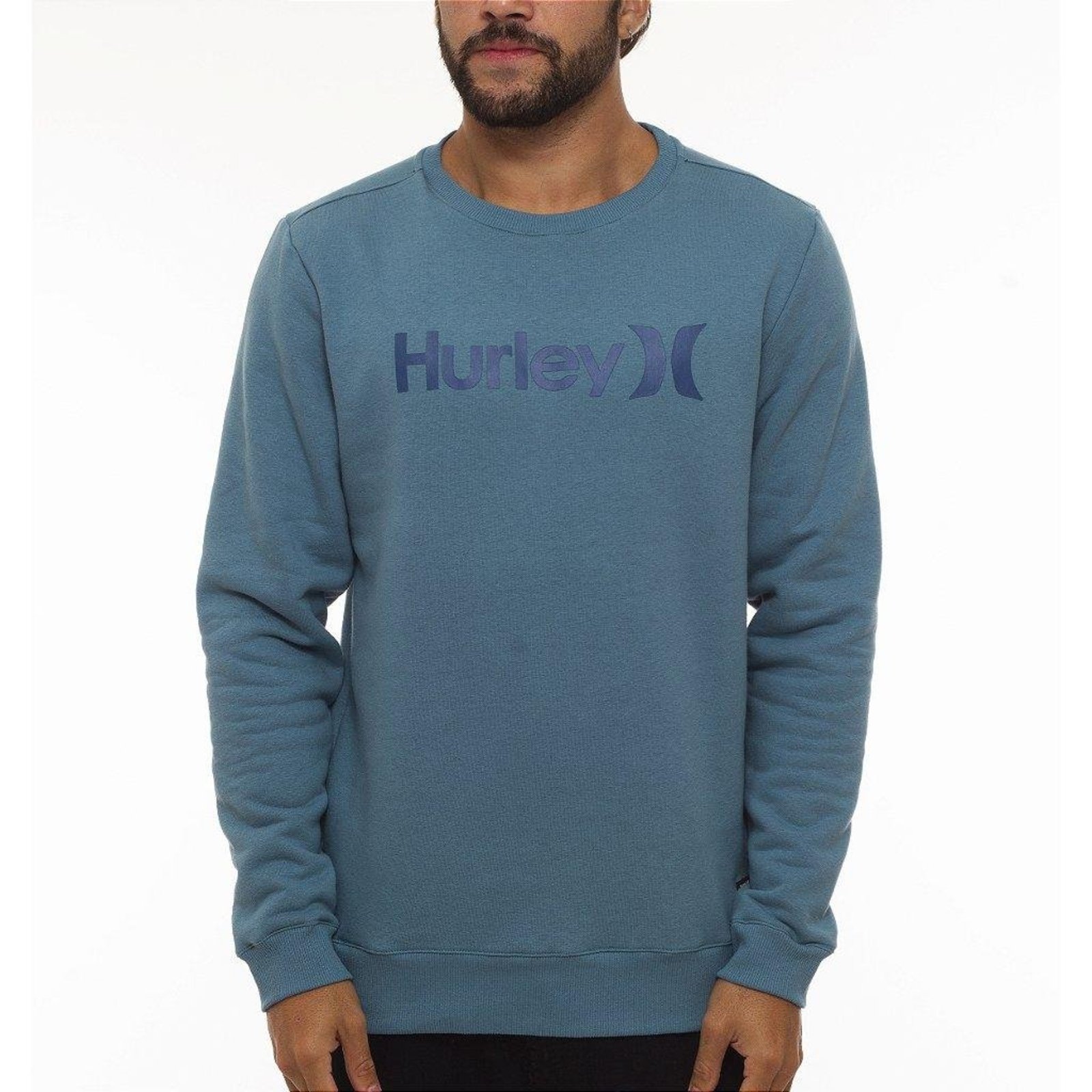 Moletom Hurley Careca One&Only WT23 Masculino Azul