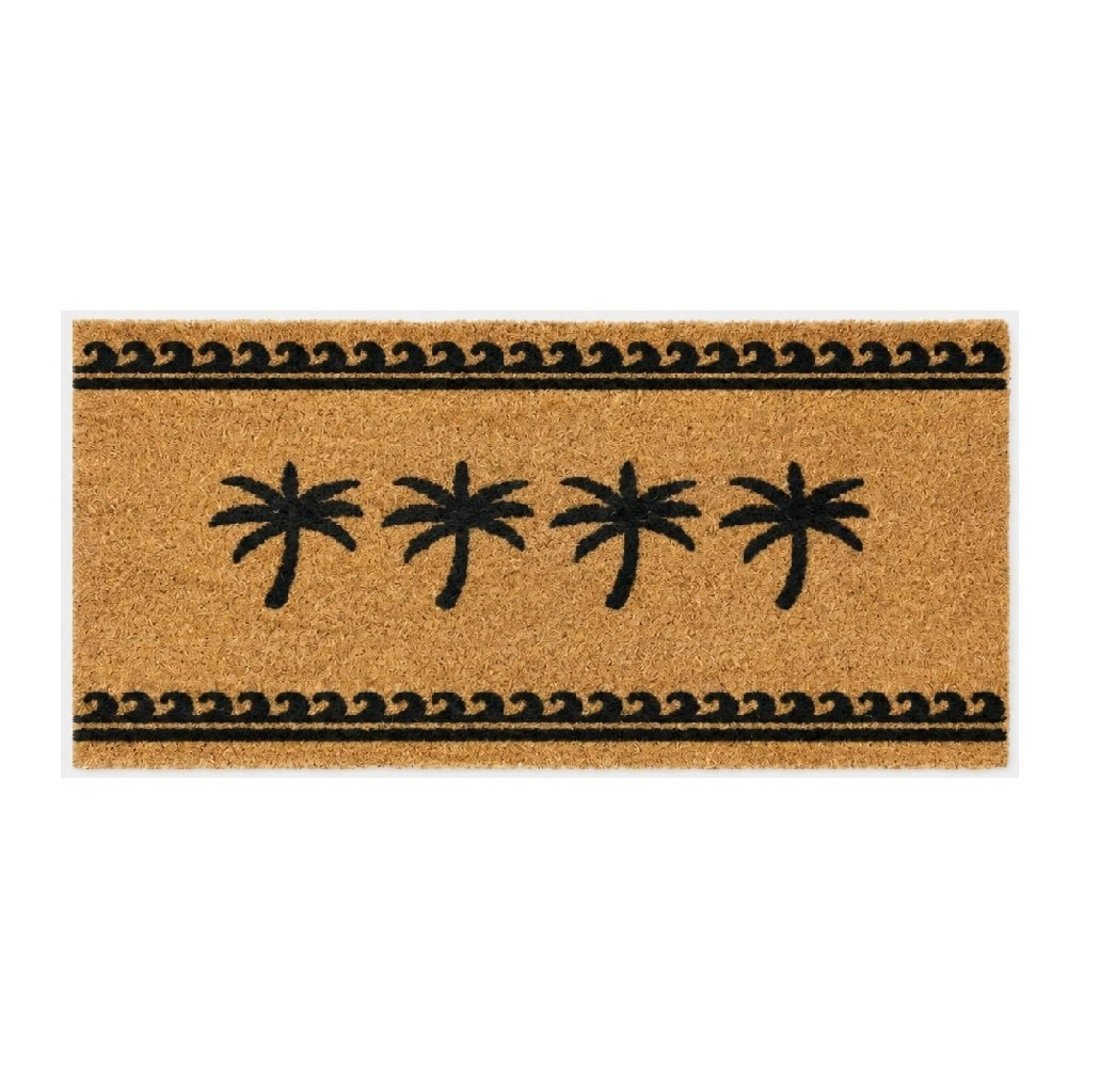 Capacho Retangular Fibra De Coco Base PVC 70x33cm - Komeco Coqueiros