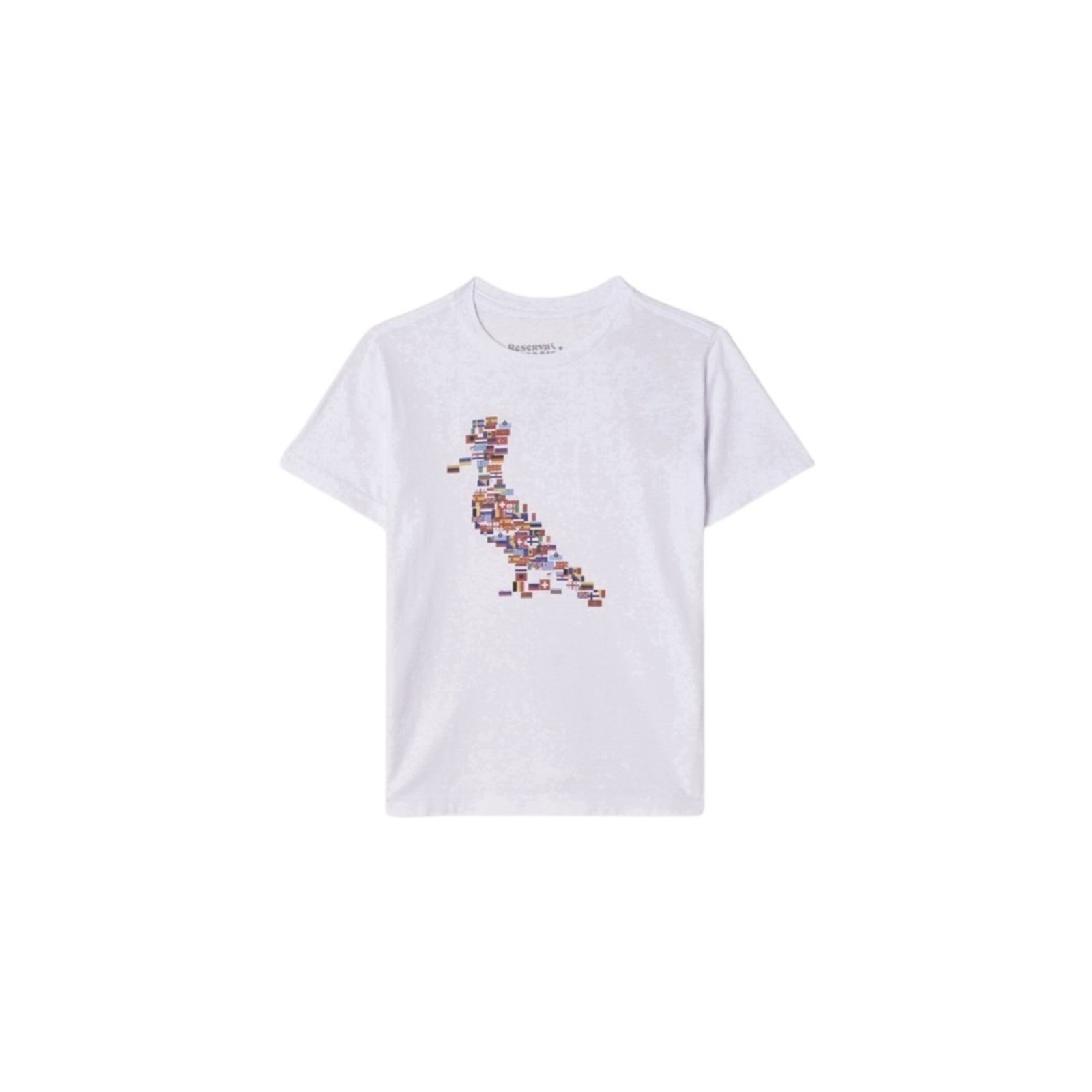 Vista 3 Infantil - Camiseta Pica Pau Europa Conforto Reserva Mini branco Reserva Mini branco