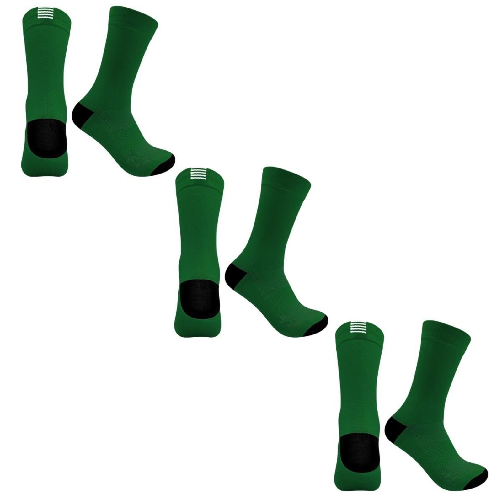 Kit 3 Pares de Meias QLC Sports Esportiva Verde