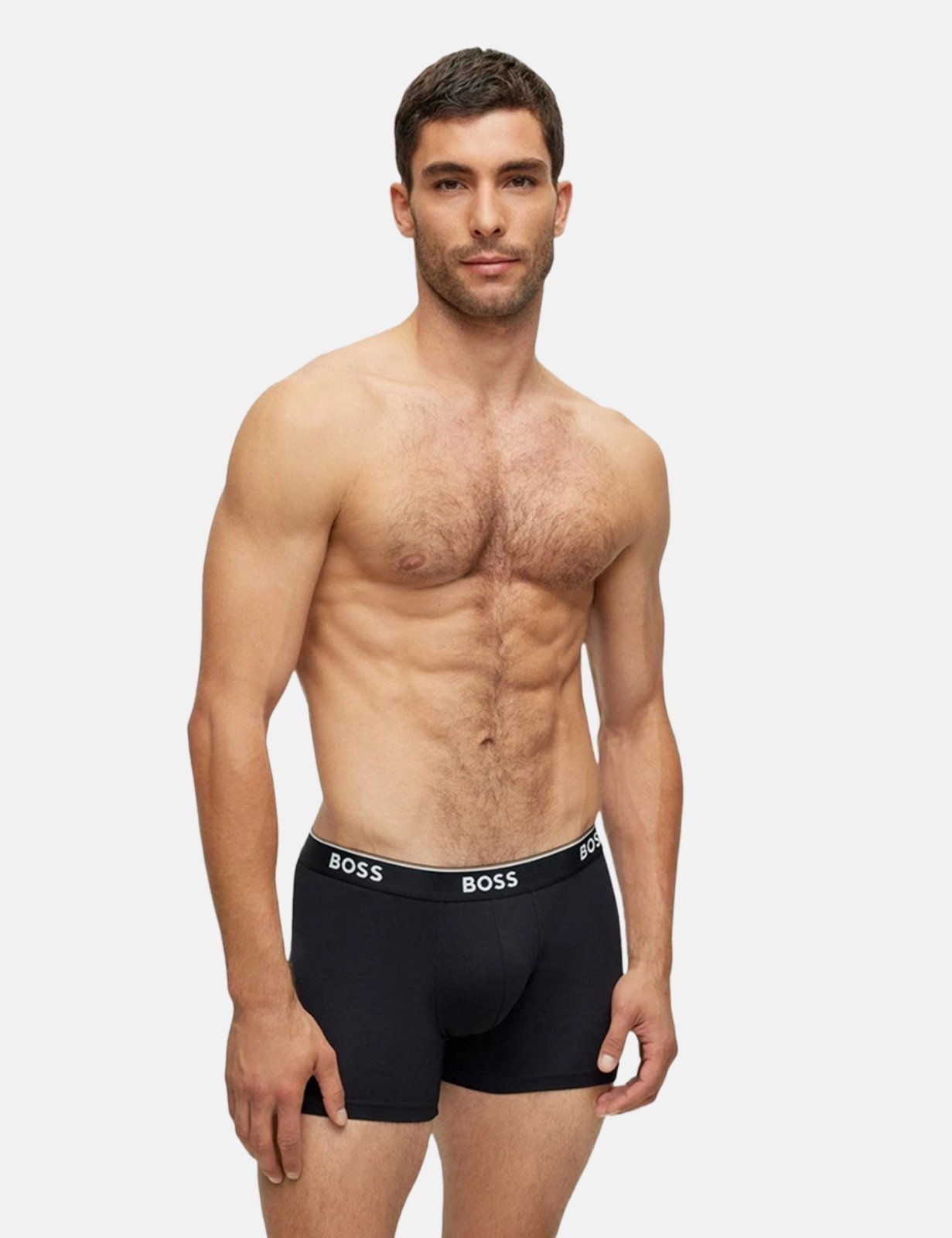 Vista 3 Kit Cueca Hugo Boss Masculina BoxerBr 3P Power azul marinho Hugo Boss azul marinho