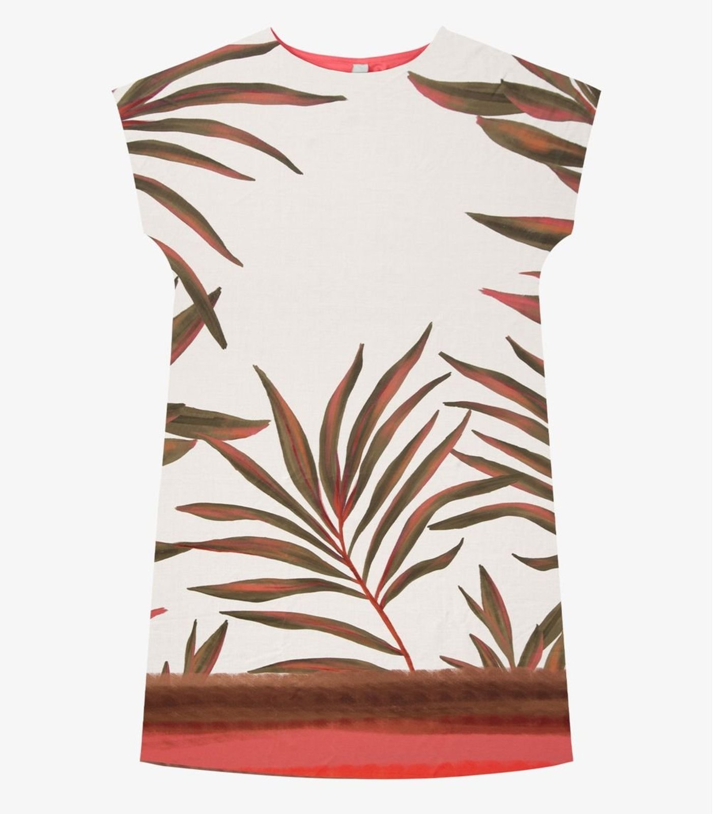 Vestido Curto Feminino Visco Creponada Rovitex Laranja