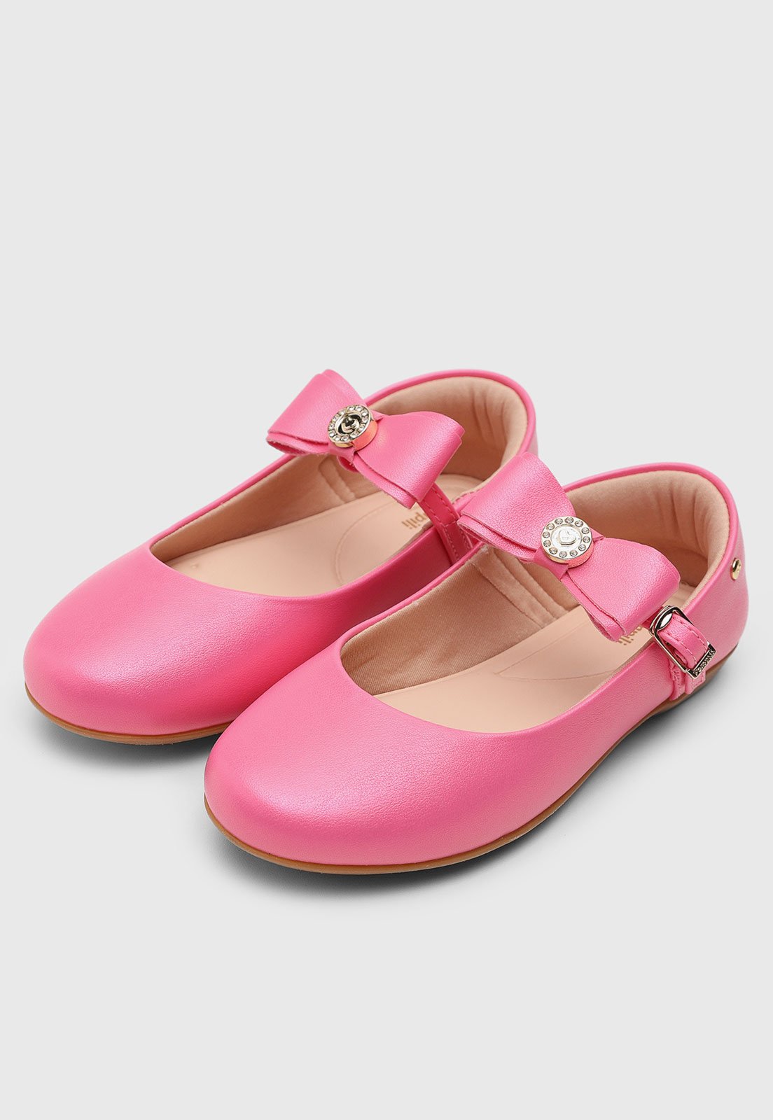 Infantil - Sapatilha Pampili Bailarina Laço Rosa