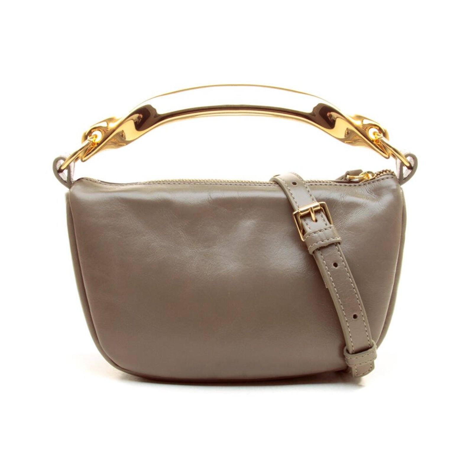 Bolsa Couro Cinza Cecconello C2620-9
