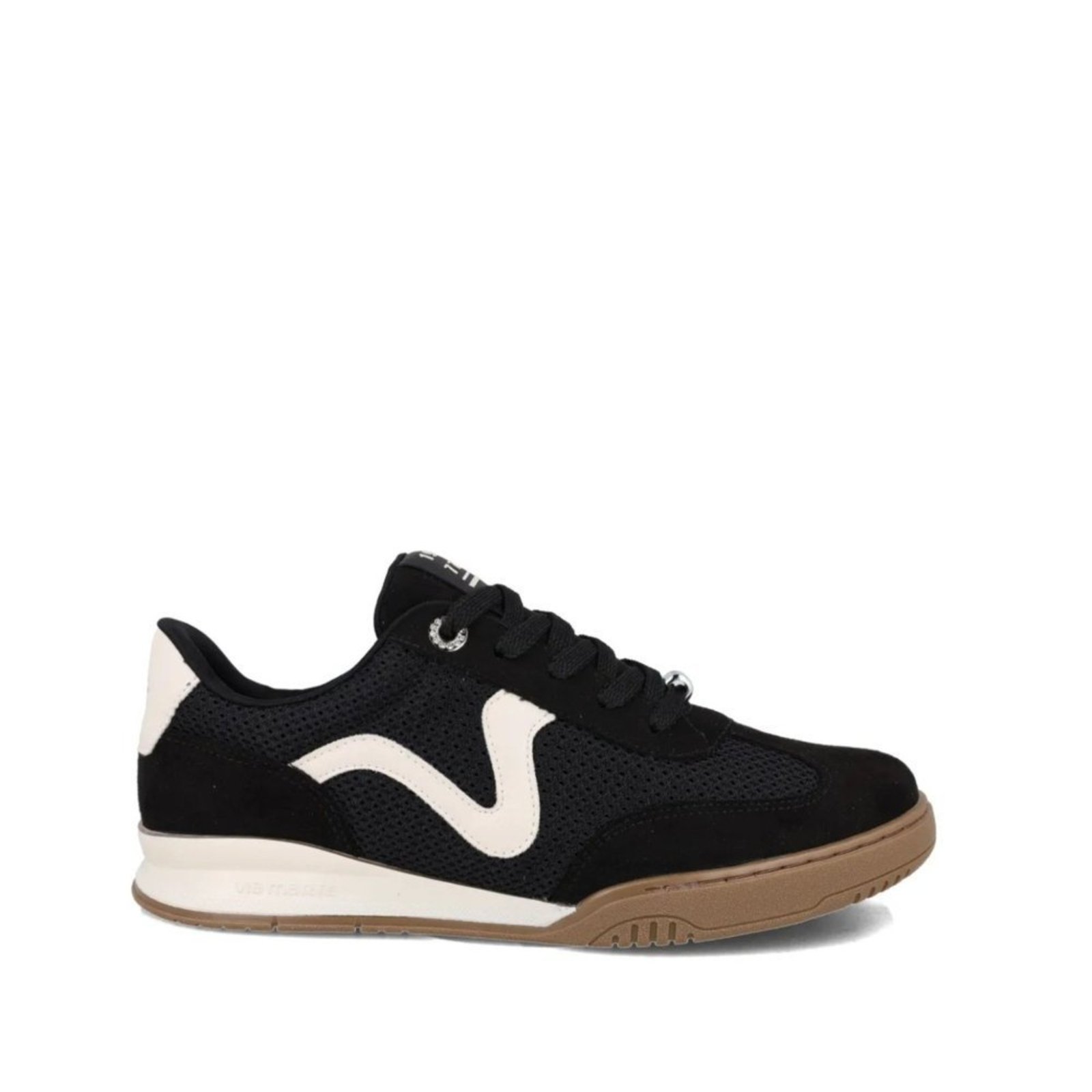 Tenis Via Marte Recortes Preto Via Marte Preto