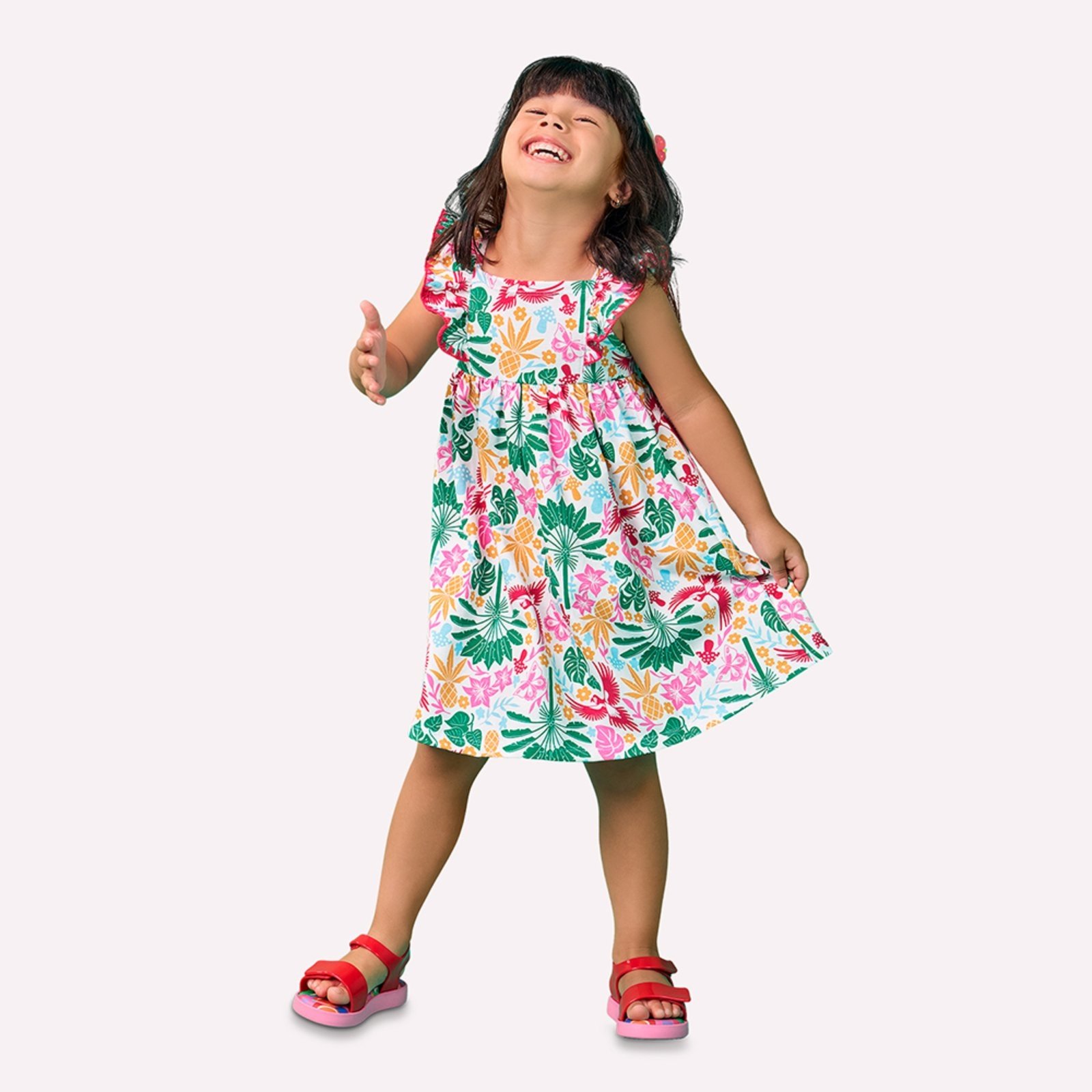Infantil – Vestido Menina Tropical Nanai