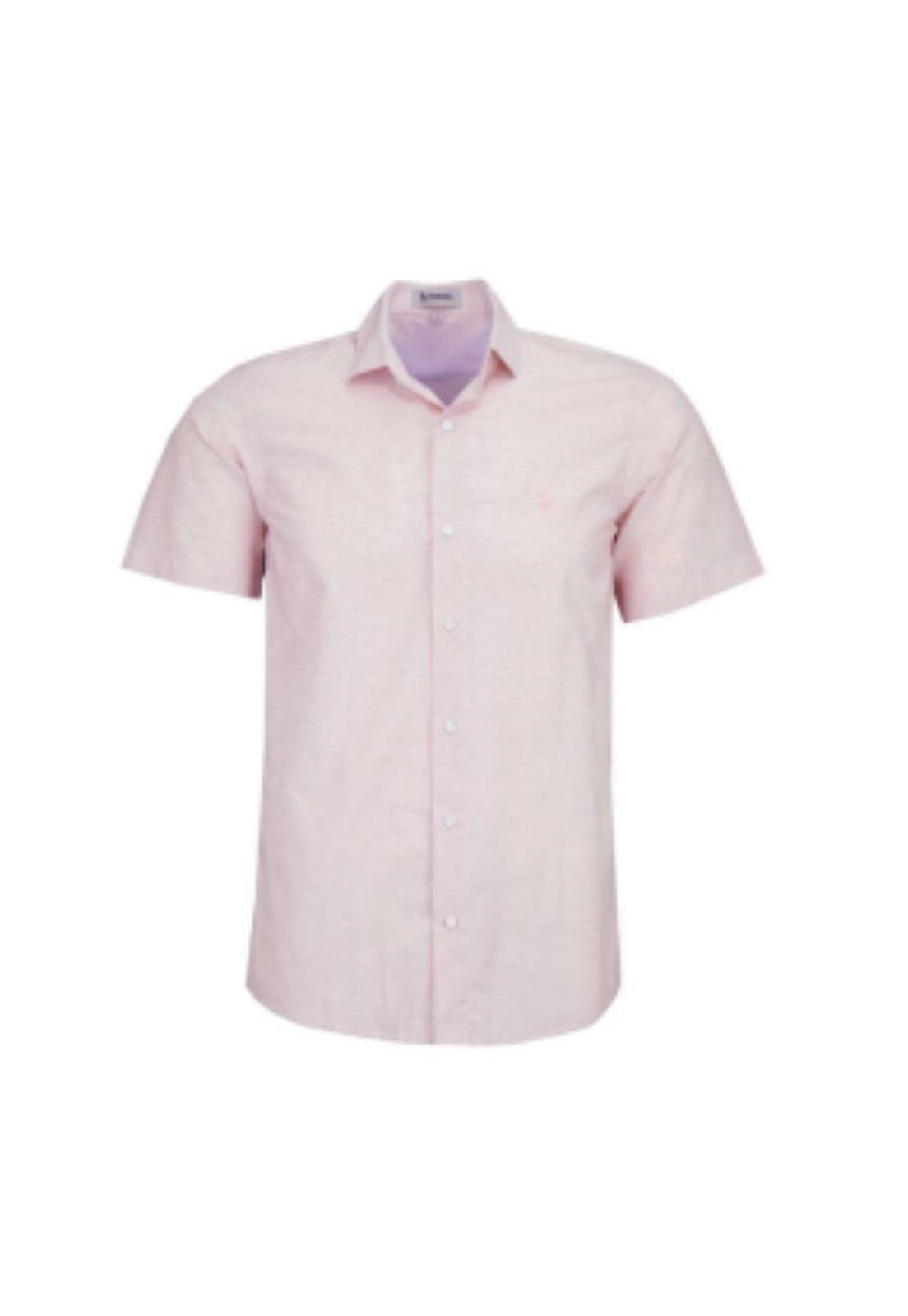 Camisa Manga Curta Amil Comfort Tecido Misto Rosa BB 1856