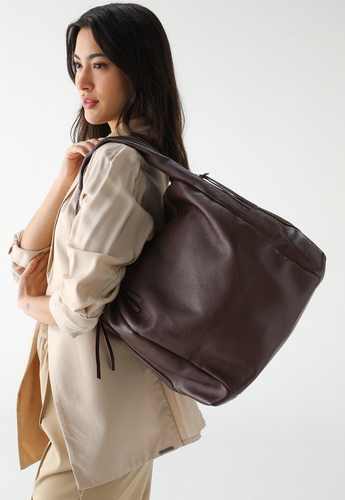 Bolsa SN Couros Caribe Marrom