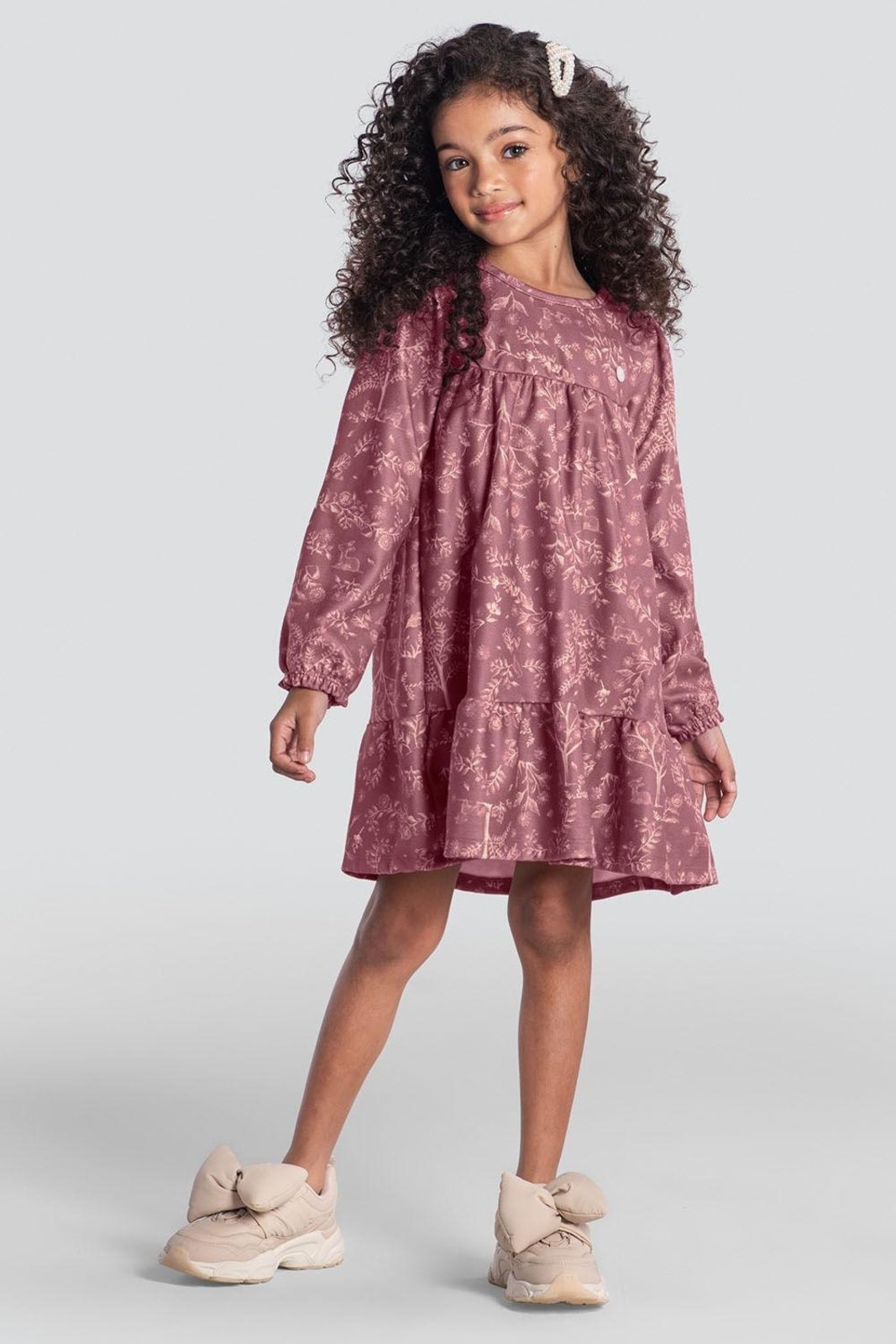 Infantil - Vestido menina floral Mundi