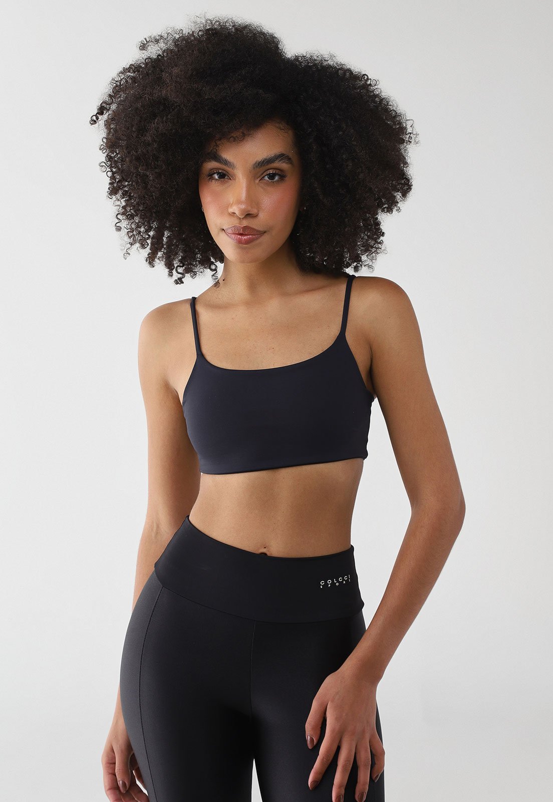 Top Feminino Colcci Sport Alças Finas Preto