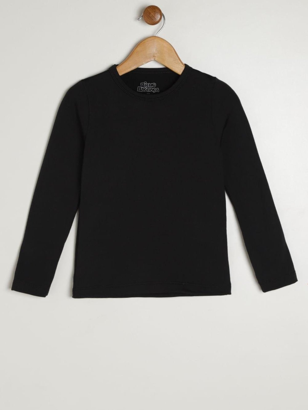 Infantil - Camiseta Térmica Para Menina - PRETO