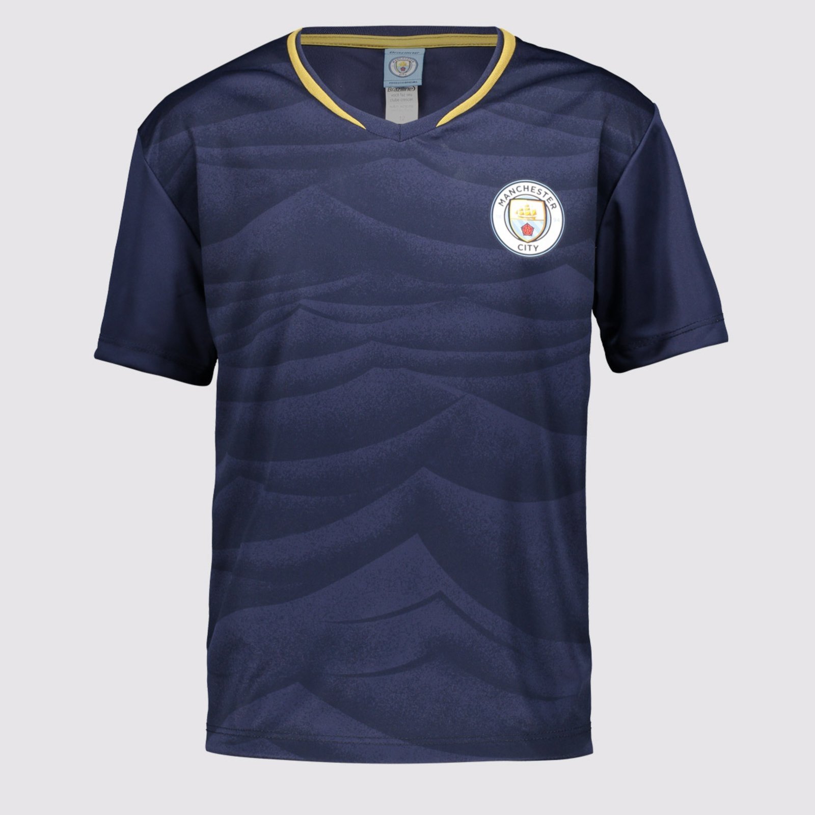 Camisa Manchester City Peter Juvenil Marinho