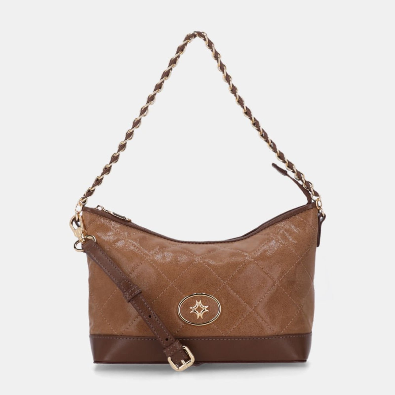 Bolsa Tiracolo Média Arenito Ginger - 2000917 Luz da Lua