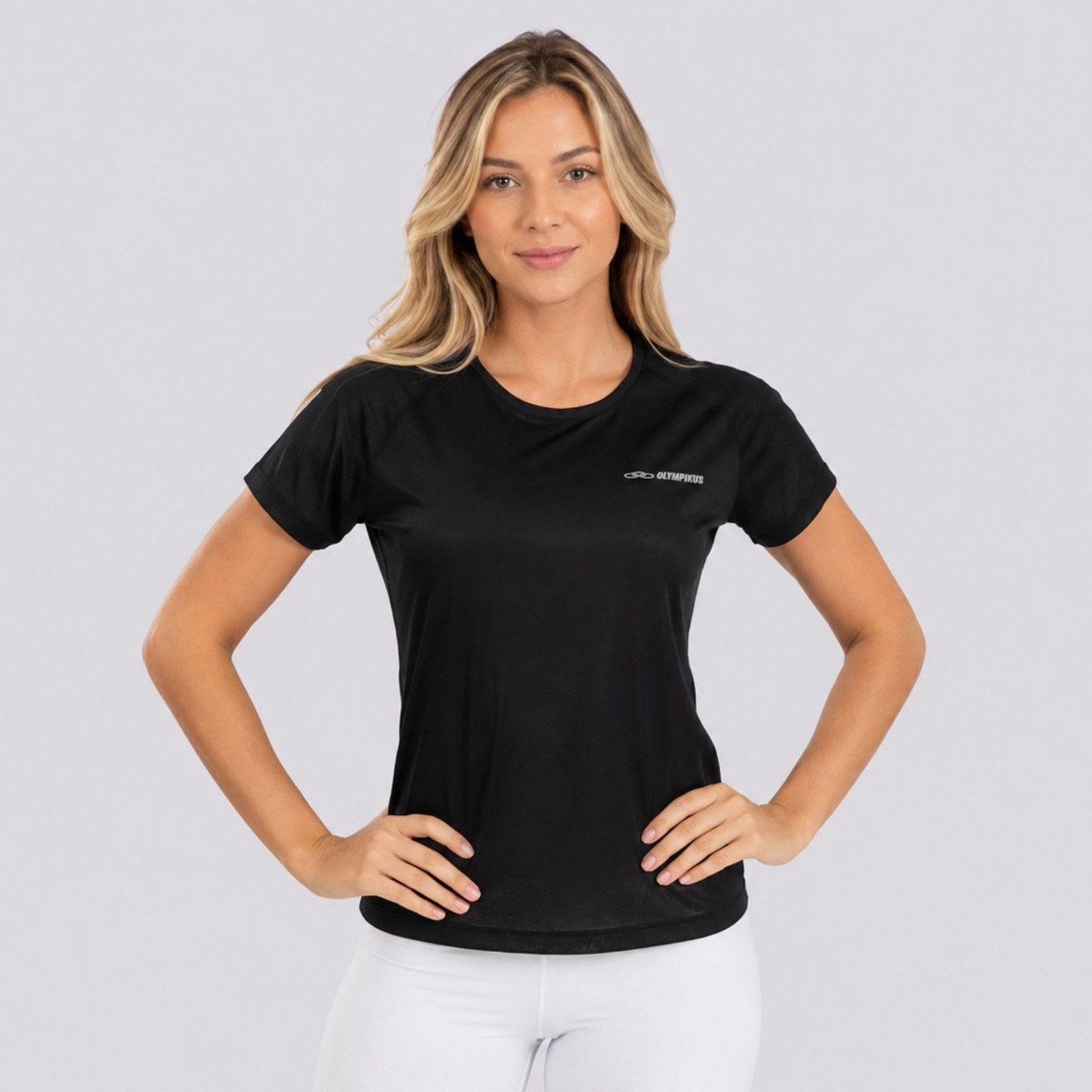 Camisa Olympikus Runner MC 2.0 Feminina Preta