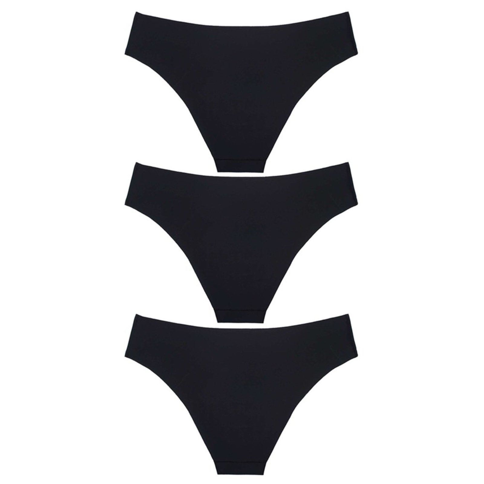Vista 3 Kit 3 Calcinhas Selene Corte a Fio Feminina preto SELENE preto