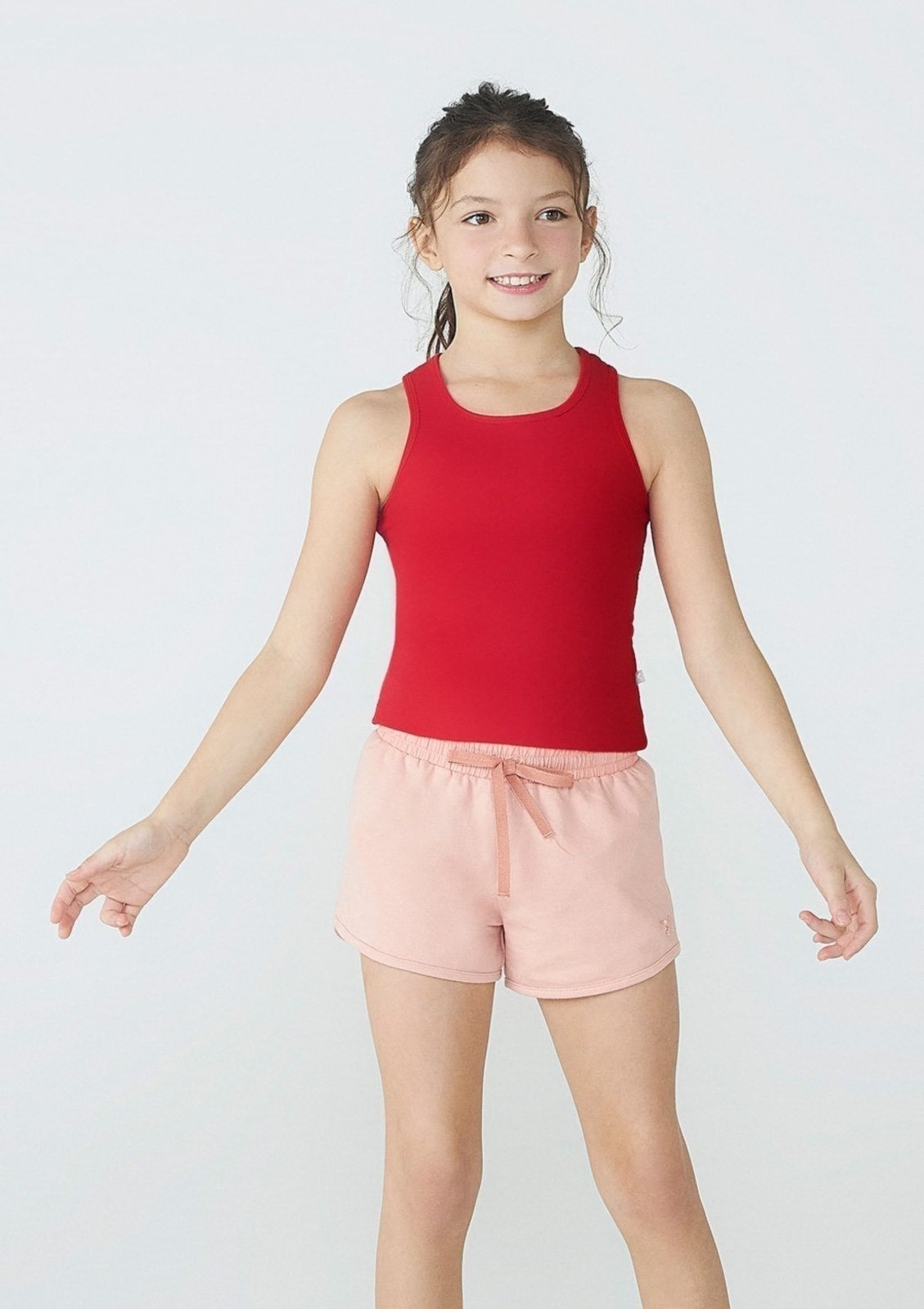 Infantil – Regata Básica Menina Em Ribana Tam 1 A 16 – Vermelho