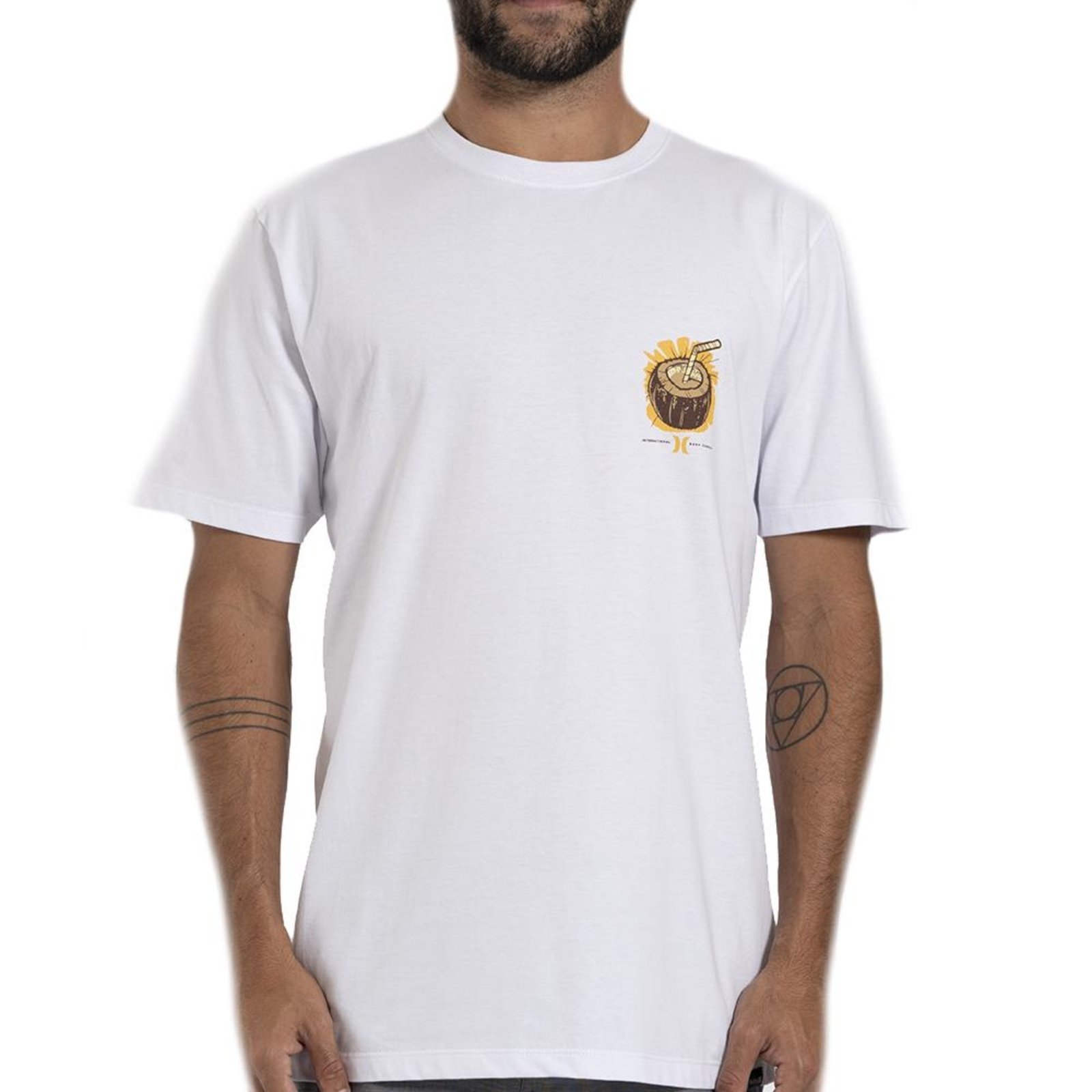 Camiseta Hurley Coconut WT26 Masculina Branco