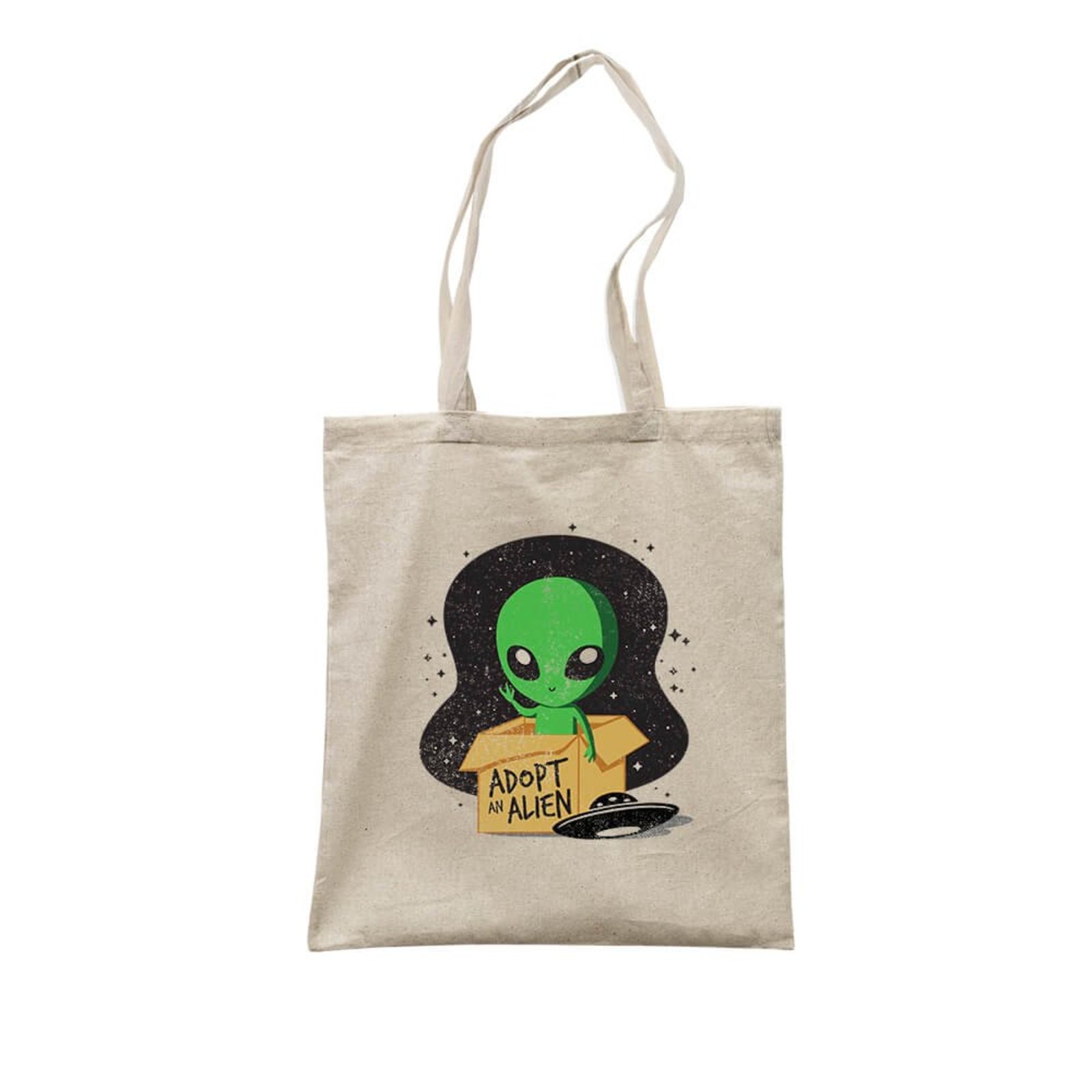 Ecobag Adopt An Alien - Bege - Casual - Studio Geek