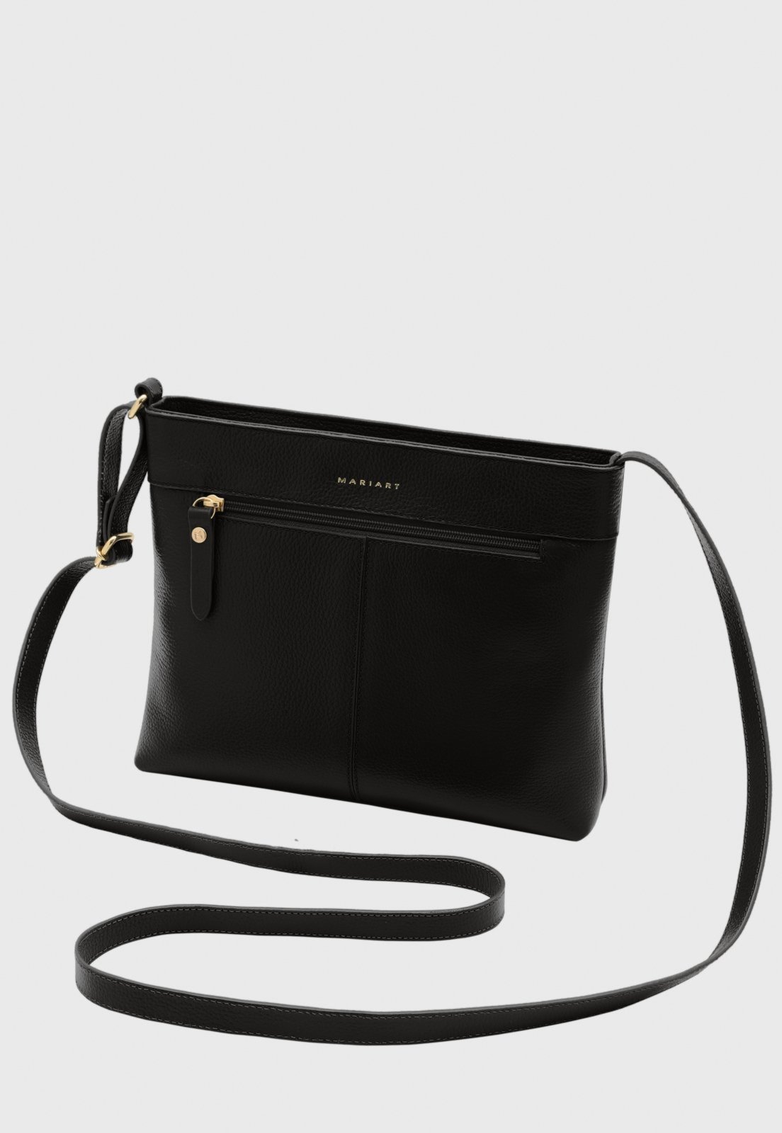 Bolsa Transversal Couro Mariart Cipó Preta
