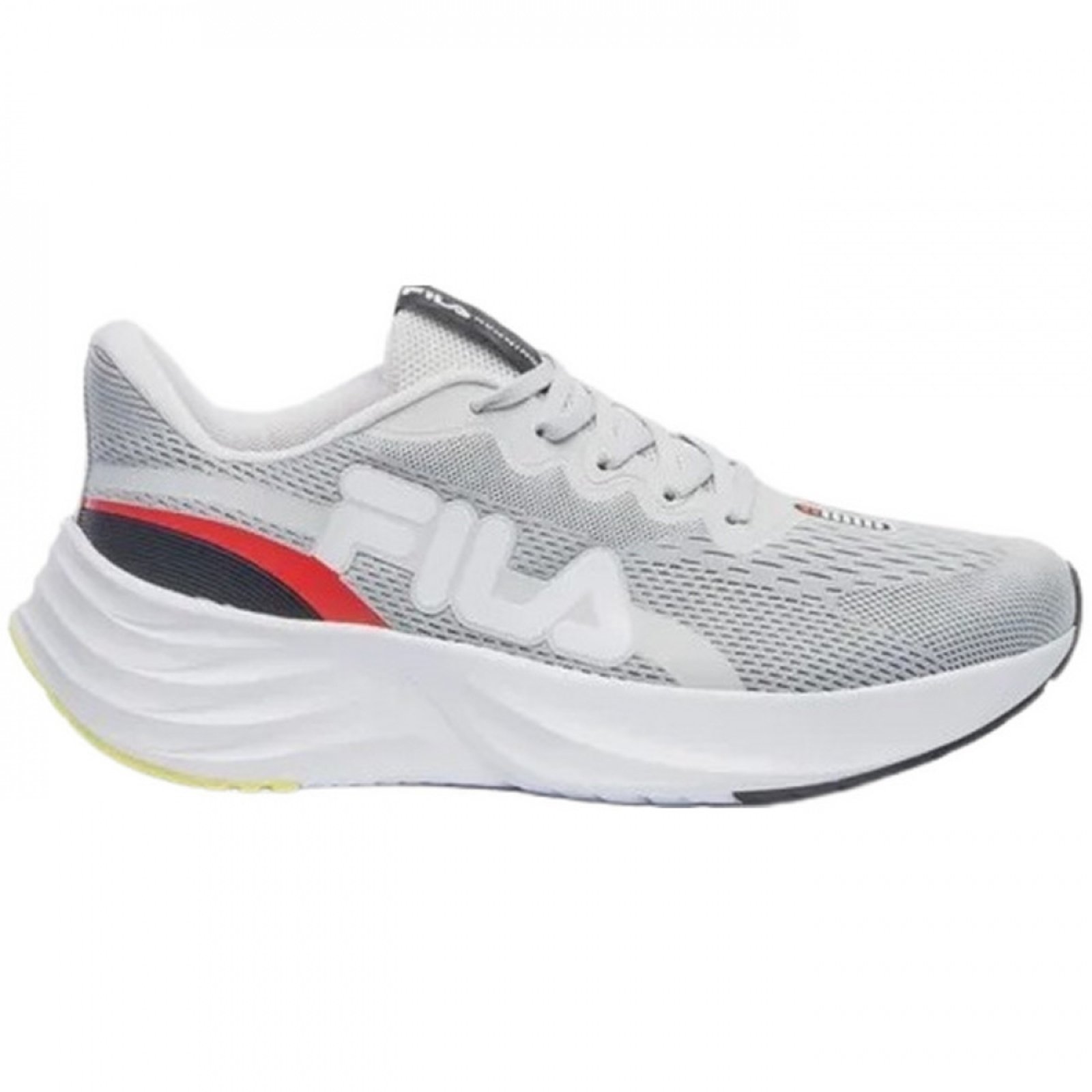 Vista 2 Tênis Fila Comet 2 Masculino Vermelho Preto cinza Fila cinza